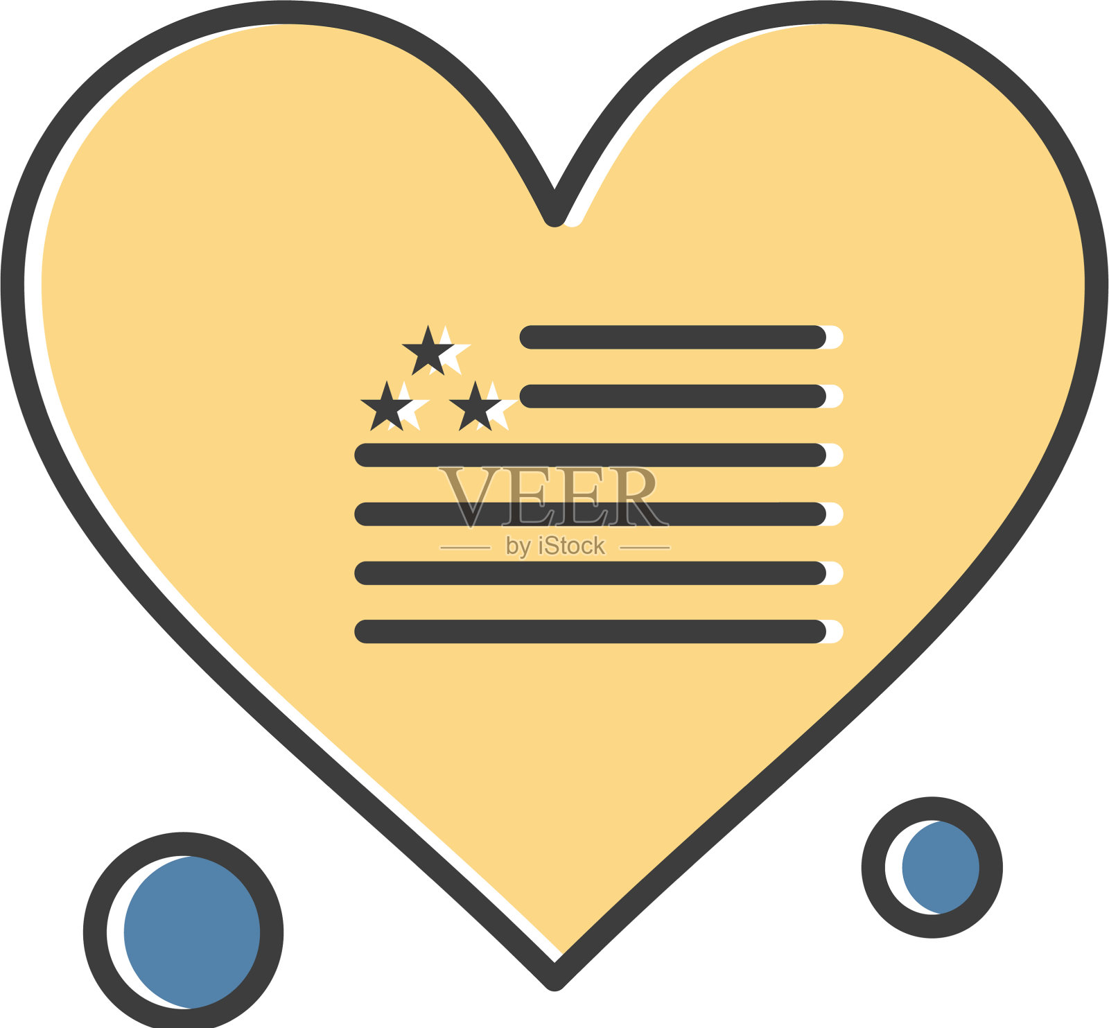 心的图标插画图片素材