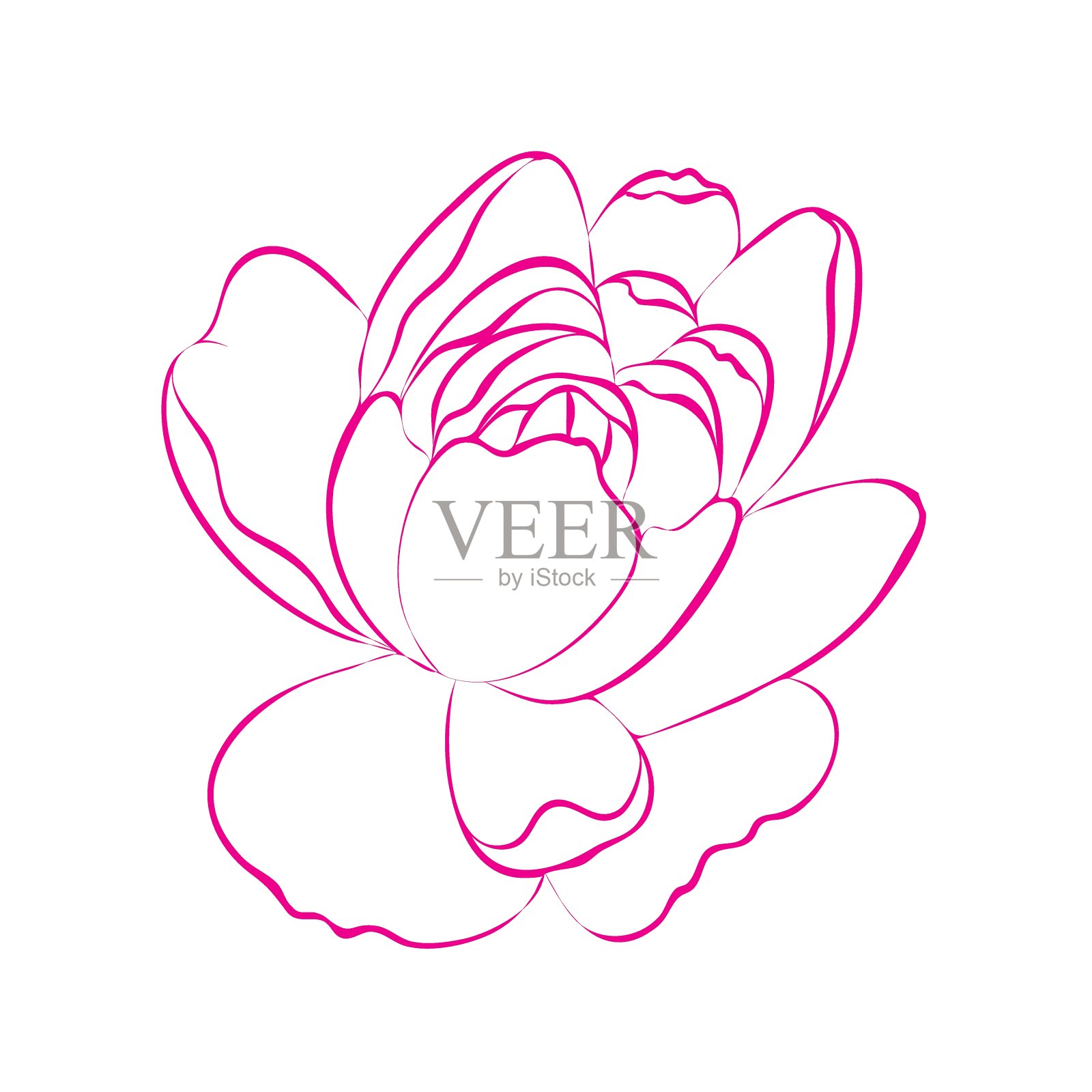 可爱的粉色花朵设计元素图片