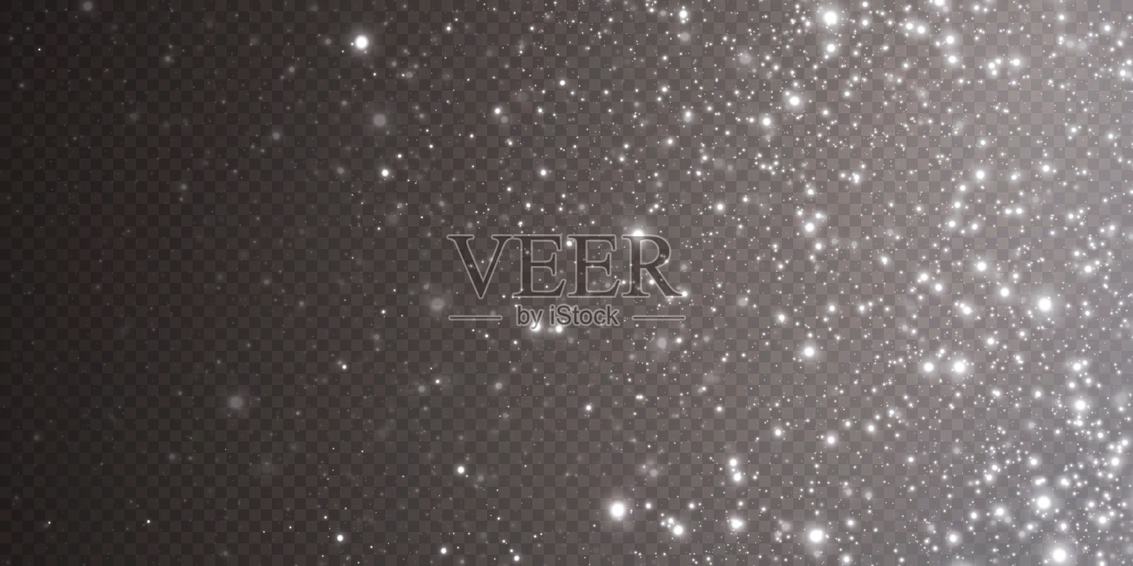 圣诞落下金色的彩灯。魔法抽象金粉和眩光插画图片素材