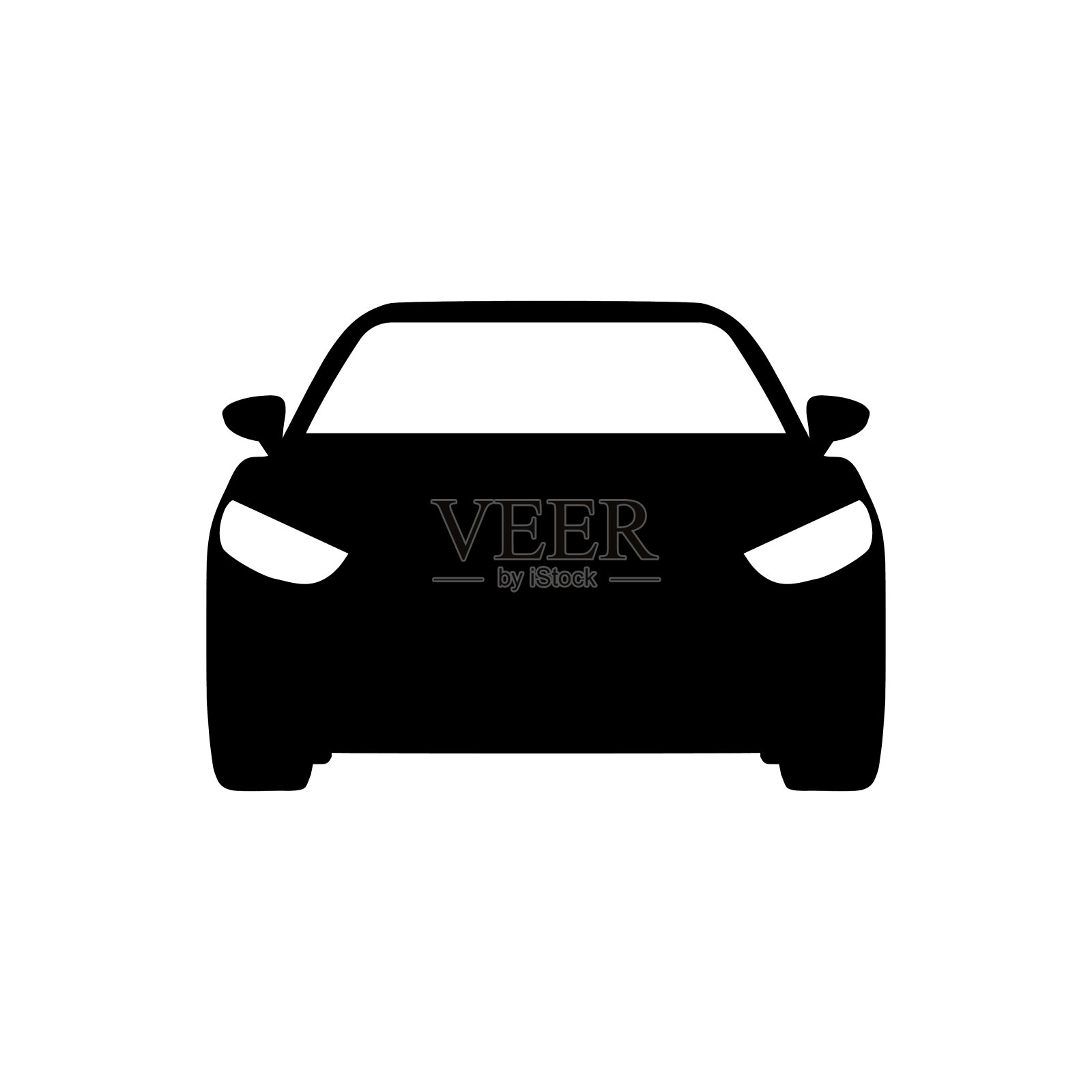 汽车图标汽车矢量图标上的白色背景矢量图设计元素图片