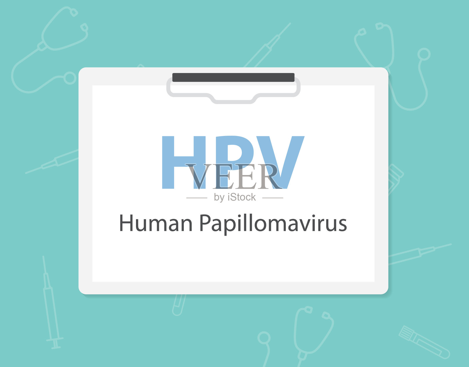 人类乳头瘤病毒病的概念插画图片素材