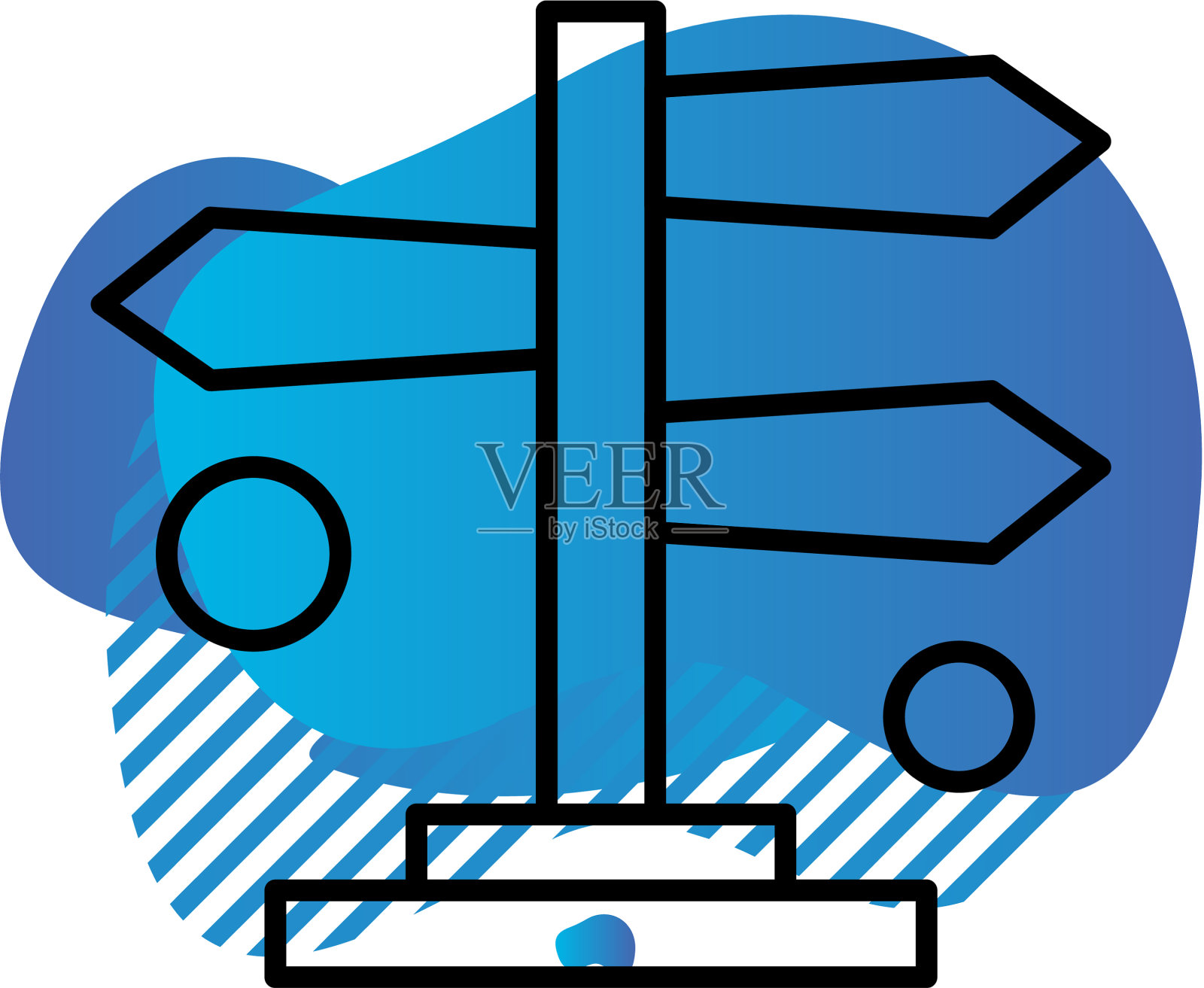 方向图标插画图片素材