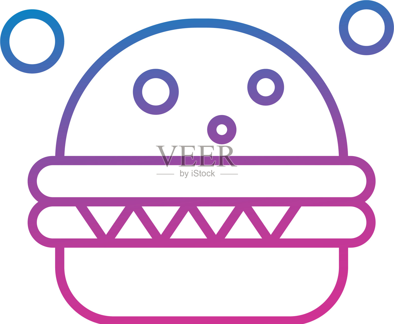 汉堡的图标插画图片素材