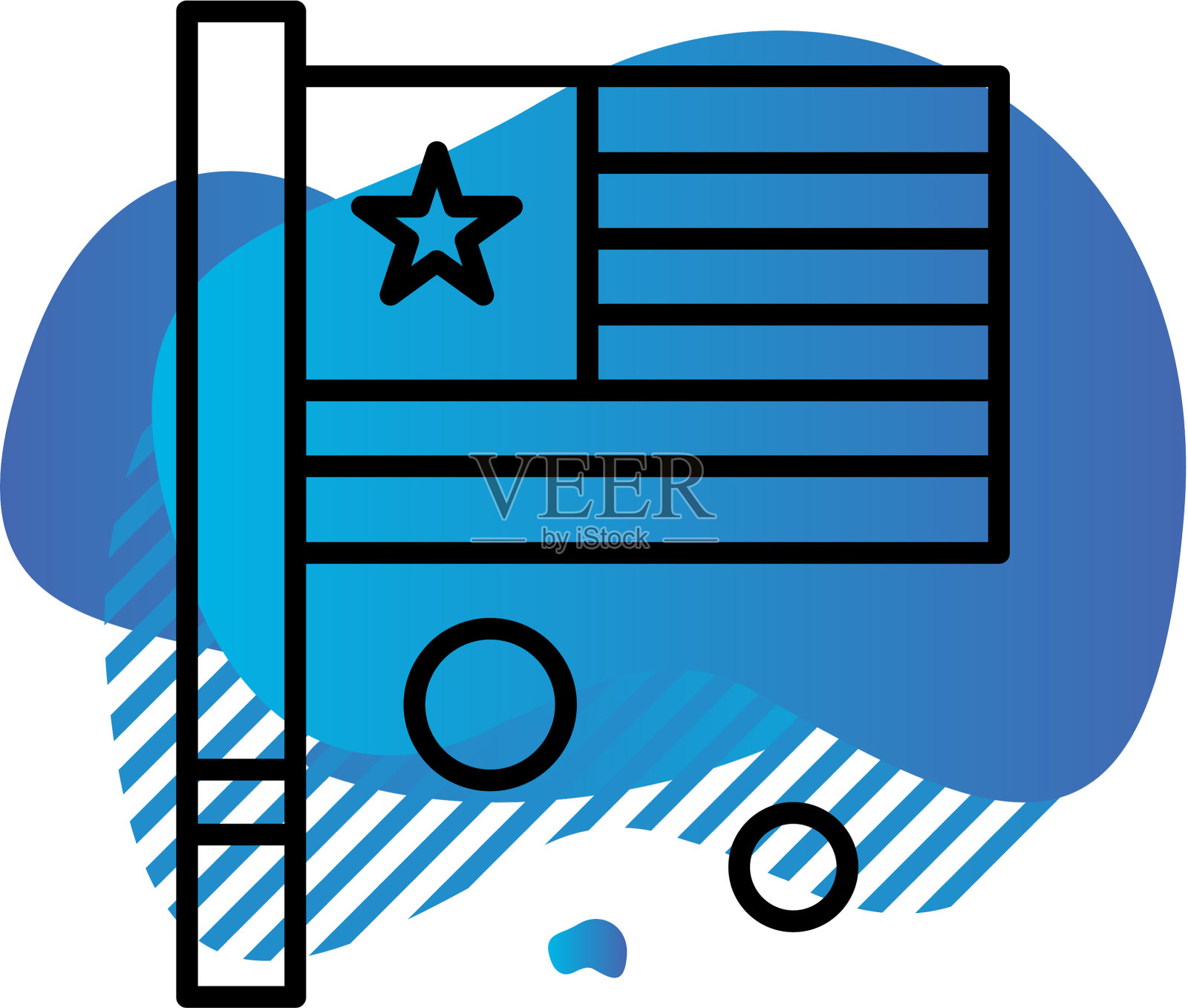 国旗图标插画图片素材