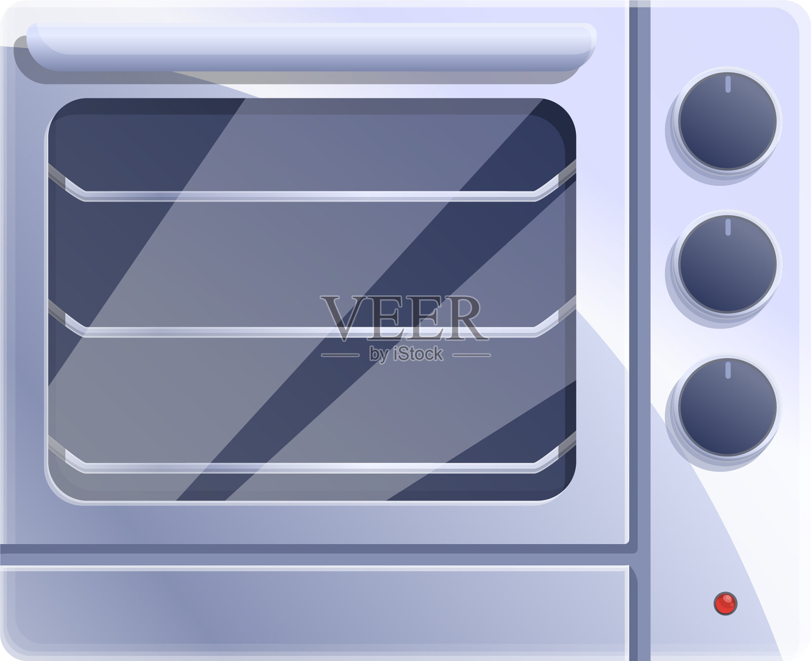 钢铁con烤箱图标卡通风格设计元素图片