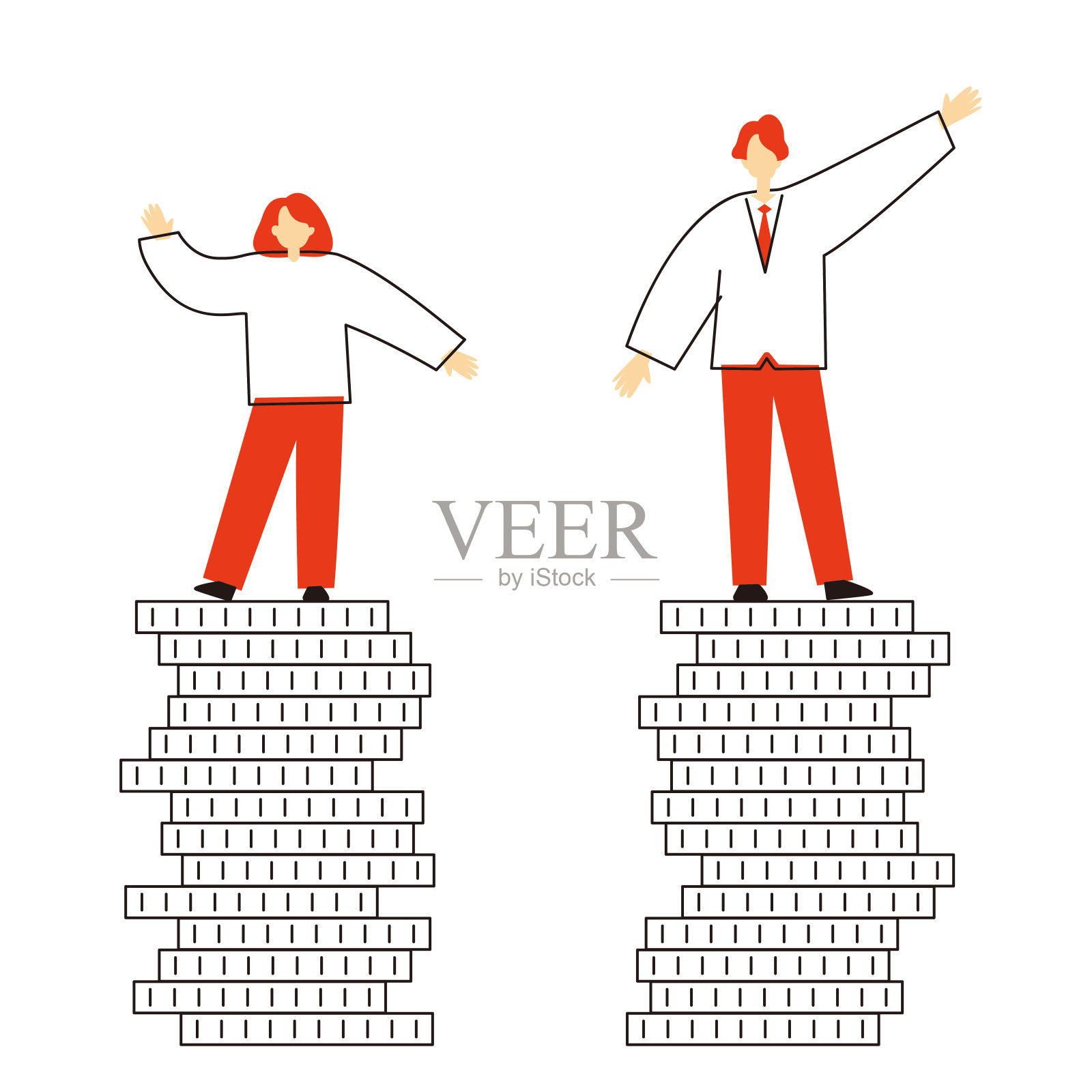 西班牙:目标5。“性别平等”图片说明。插画图片素材