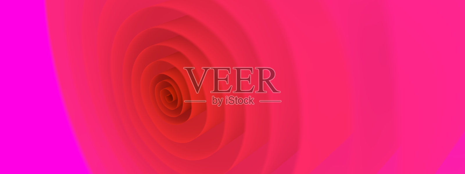 抽象的背景。一卷粉红色和紫色的扭曲。透视和景深。3D渲染，3D渲染。照片摄影图片