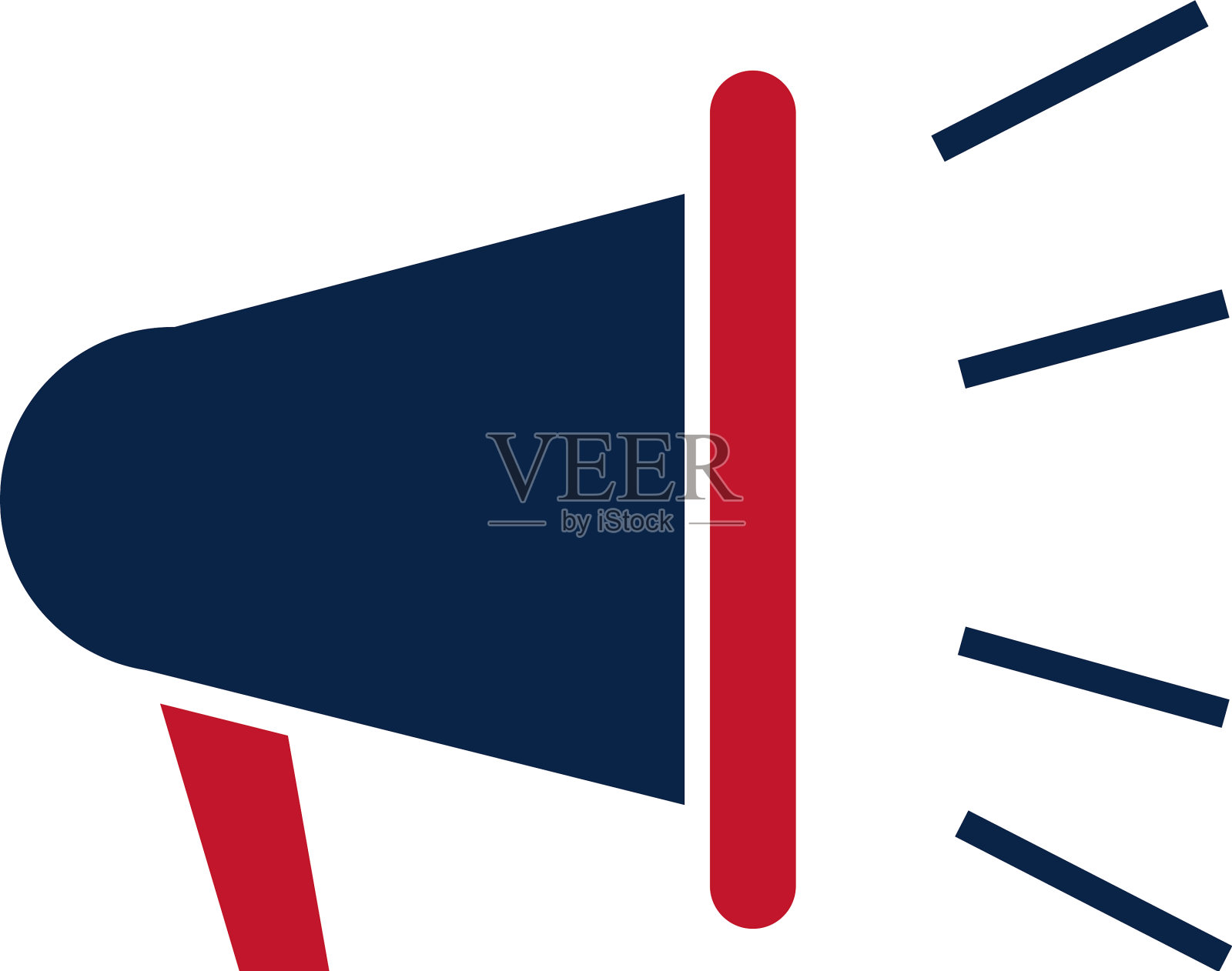 美国大选广告扩音器插画图片素材