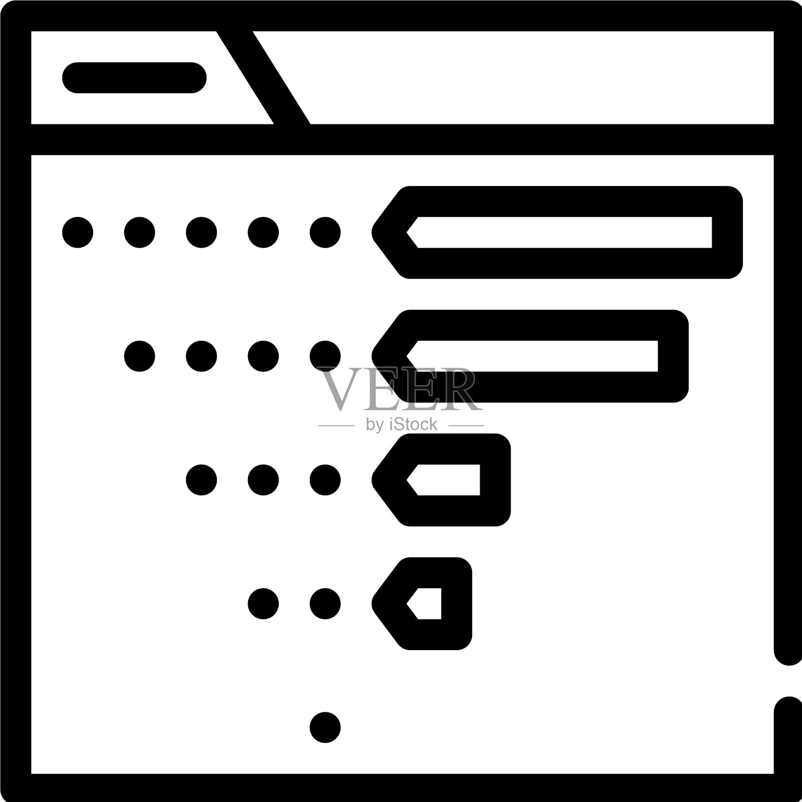 孤立地查看统计数据行图标图标素材