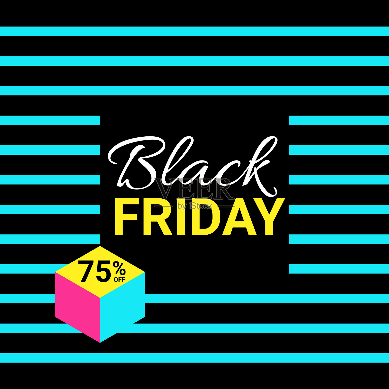 黑色星期五促销横幅模板设计元素图片