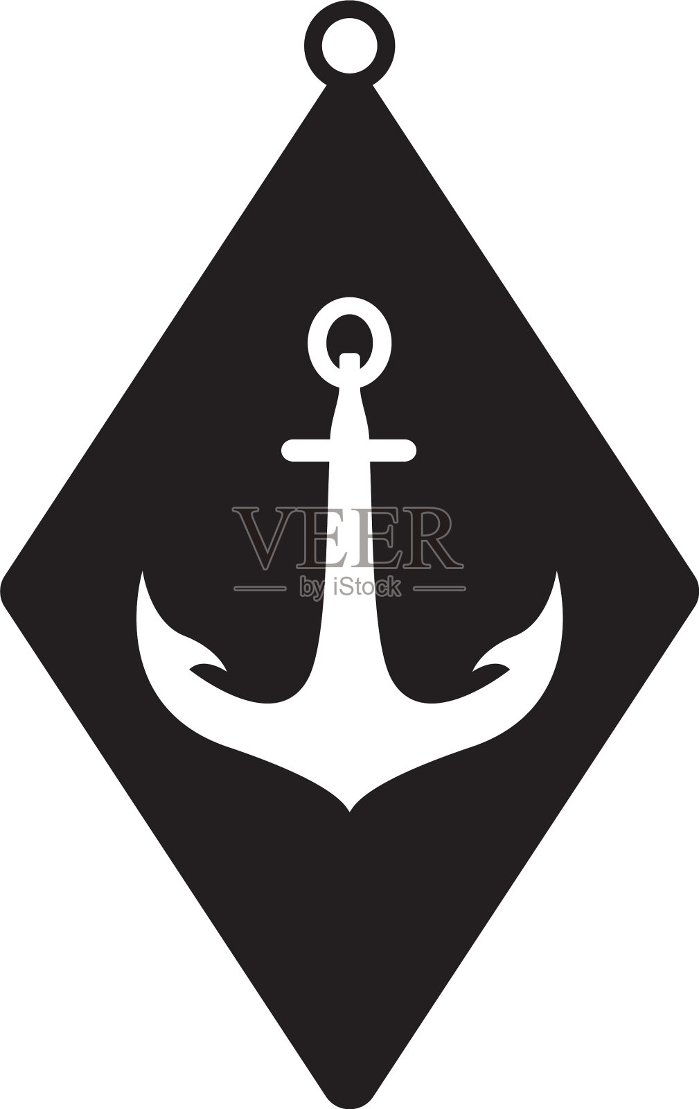 泪滴耳环图标设计模板隔离图标素材