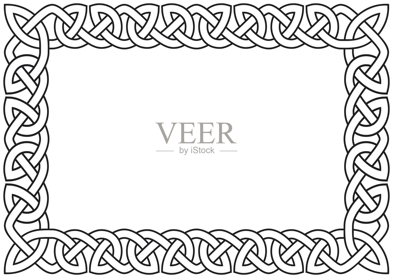 简单的凯尔特框架插画图片素材