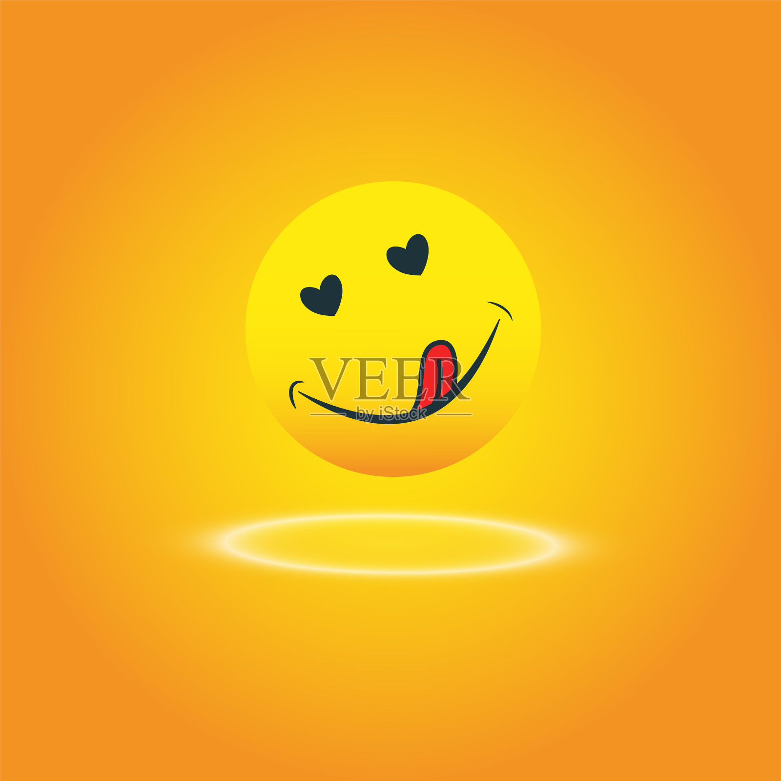 美味的图标饥饿的笑脸与嘴和插画图片素材