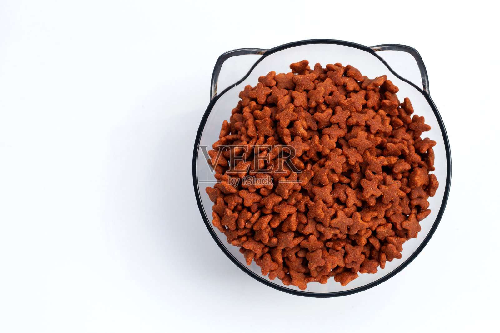 干猫粮孤立白色照片摄影图片