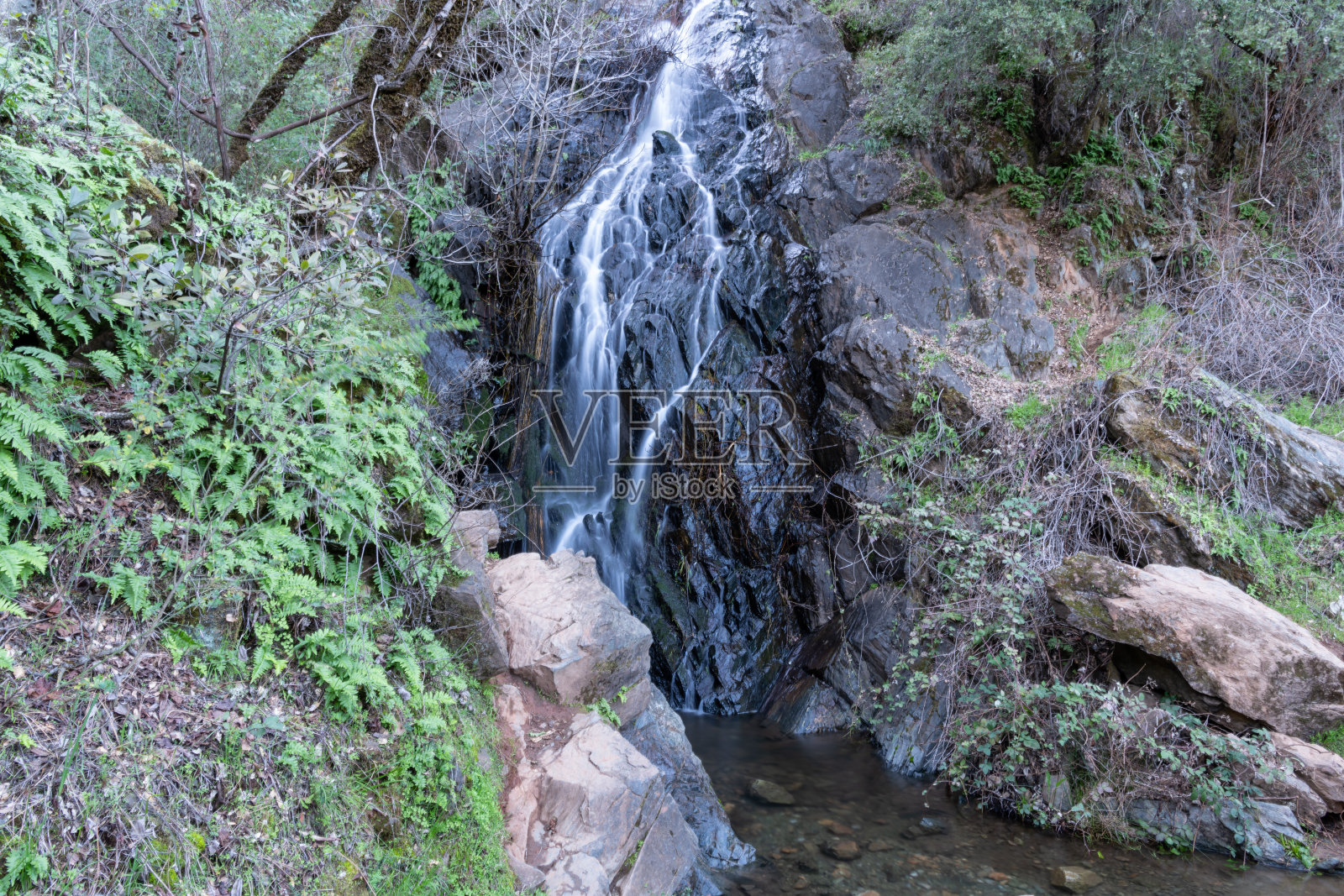 加尔各答瀑布照片摄影图片