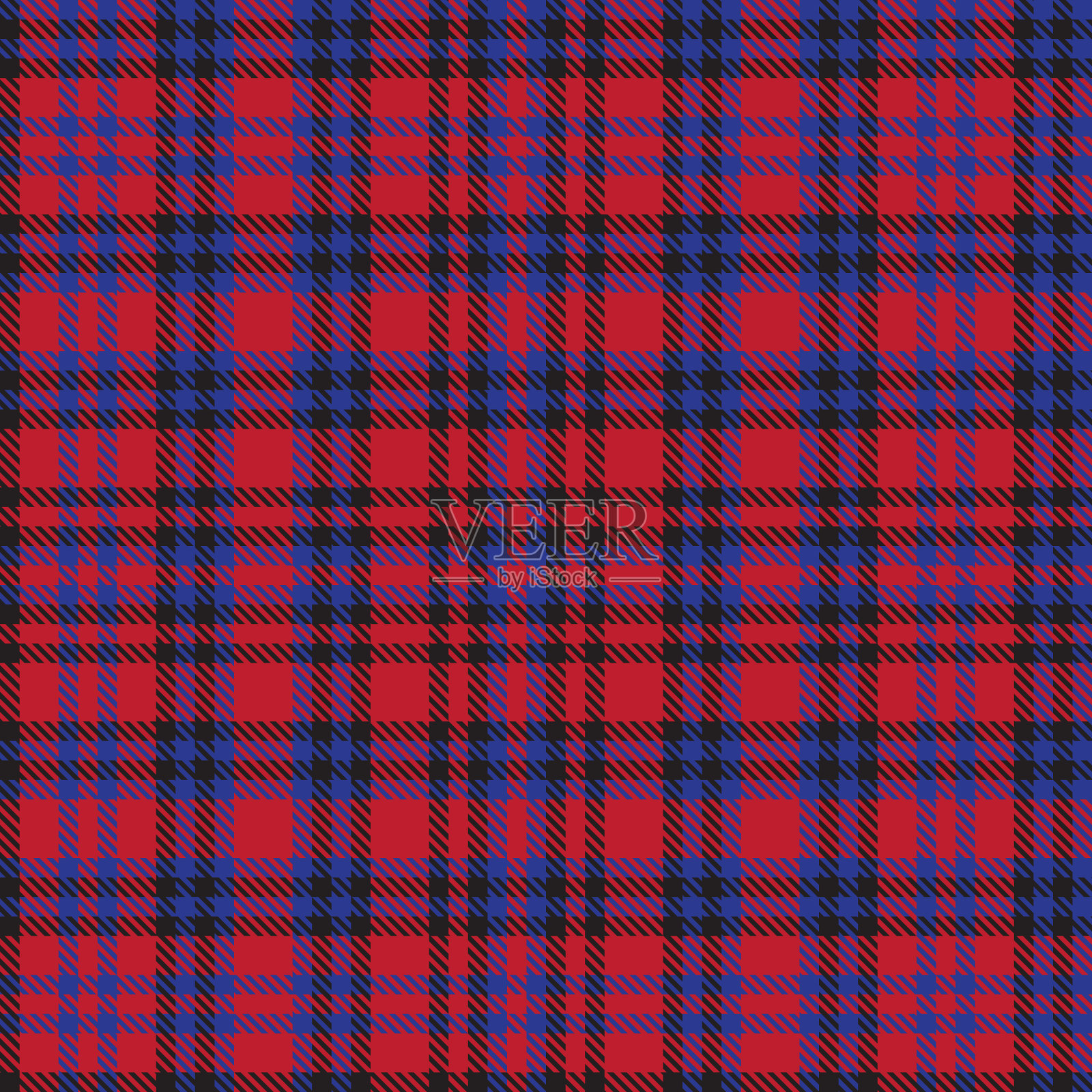红格伦格子纹理无缝图案插画图片素材