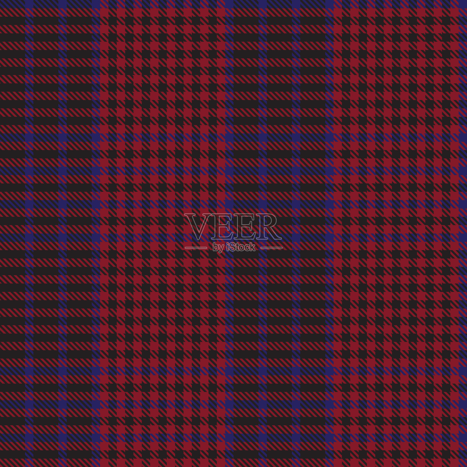 红色海军格纹纹理无缝模式插画图片素材