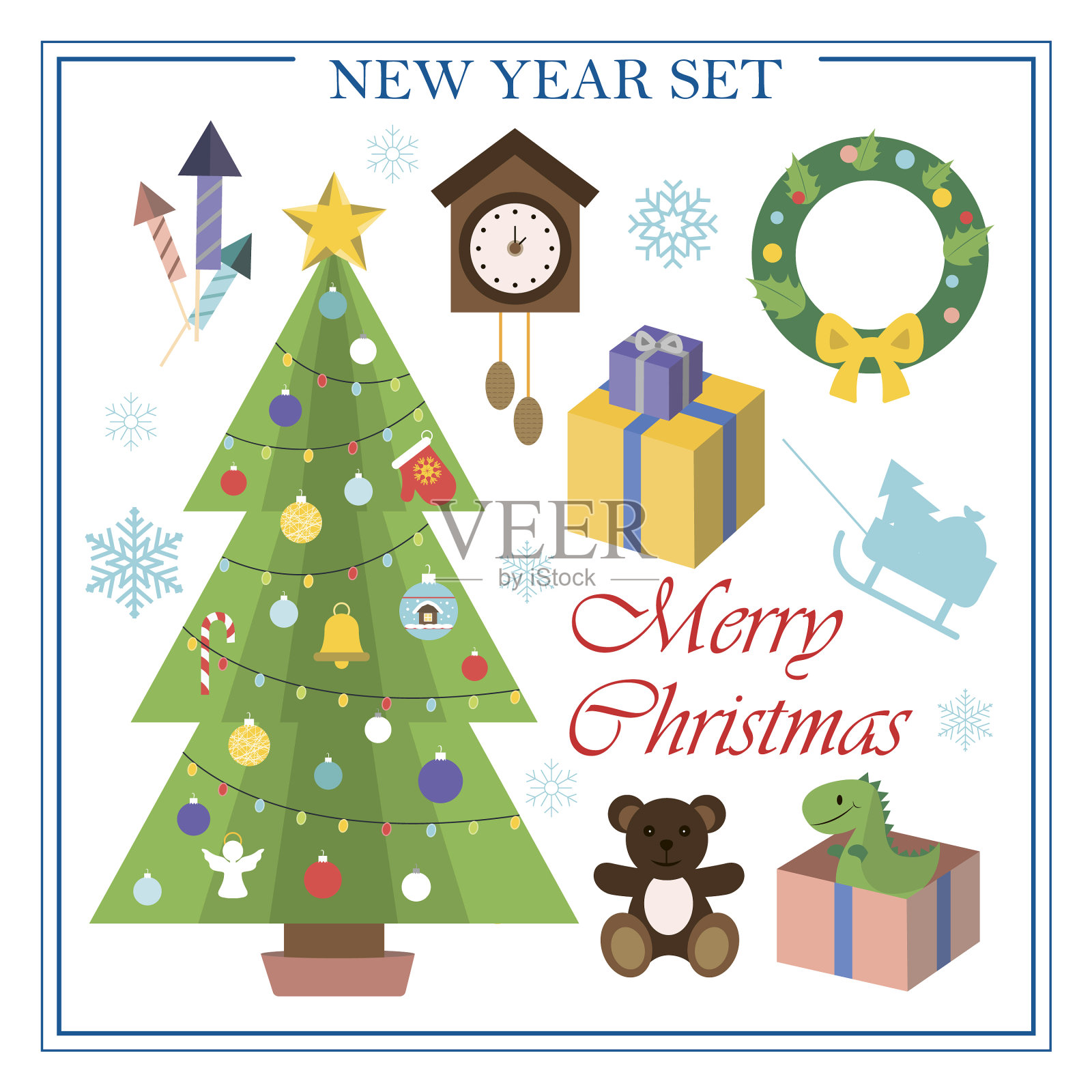 一套过年用的公寓图标素材