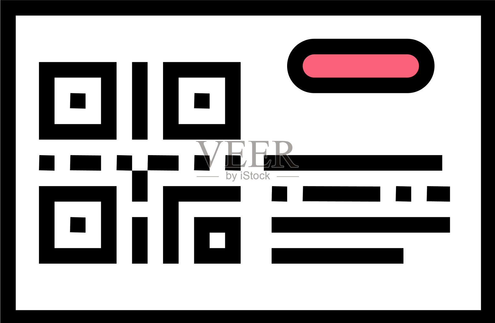 运输票上的条形码颜色图标设计元素图片