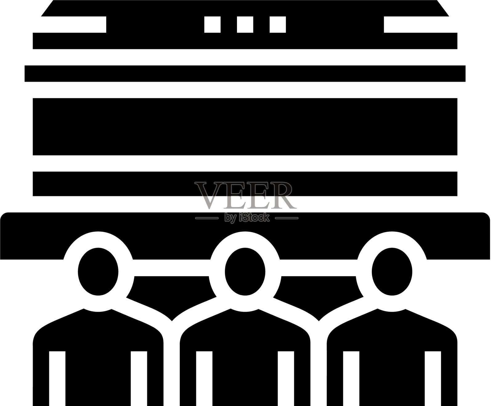 葬礼纪念象形图孤立图标插画图片素材