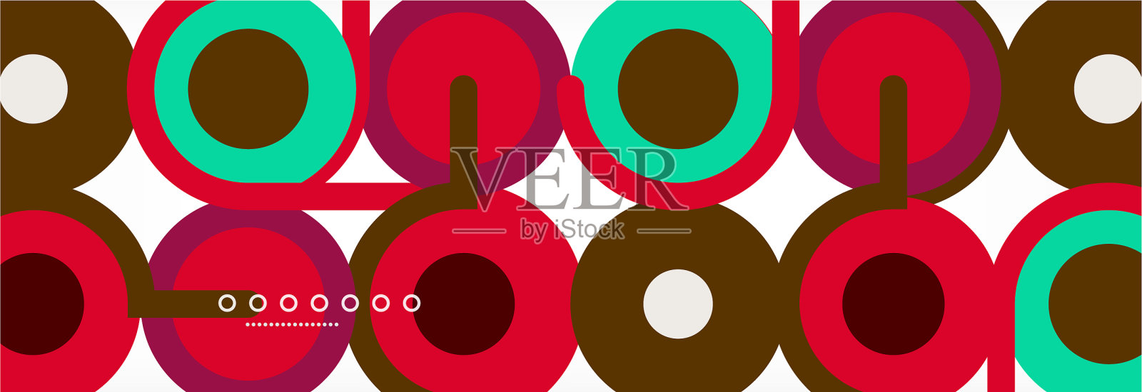 圆圈和线条抽象了封面的背景插画图片素材