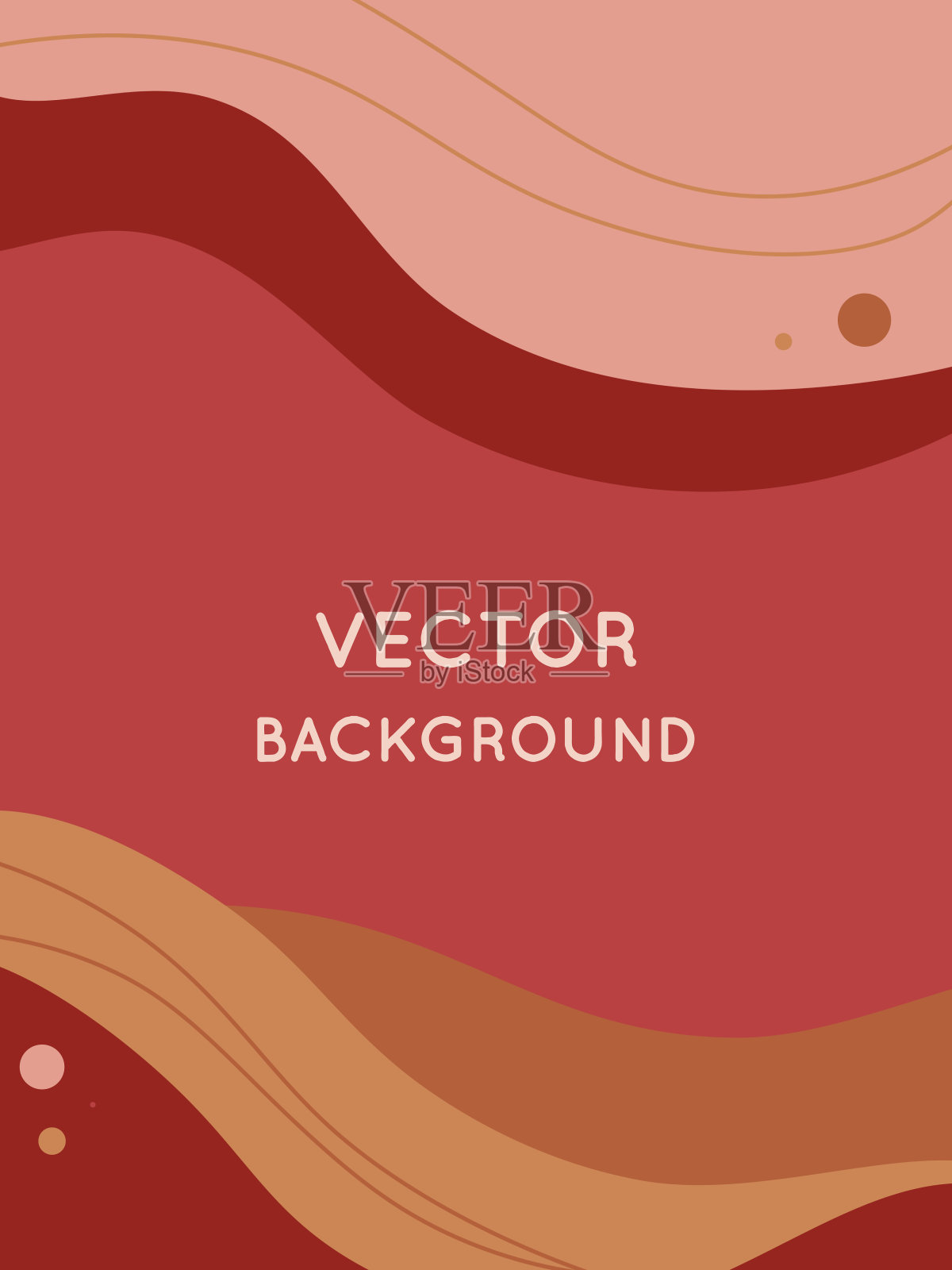 倾向的彩色抽象背景在勃艮第，棕色和米色波浪，线条和液体。放置你的文本。插画图片素材