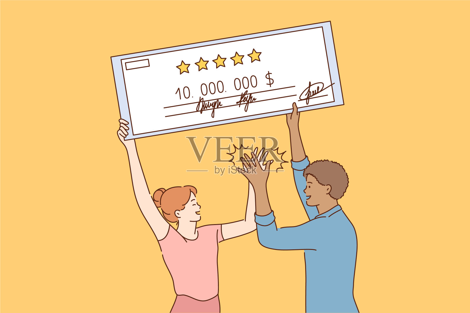 成功赢运气赌目标成就插画图片素材