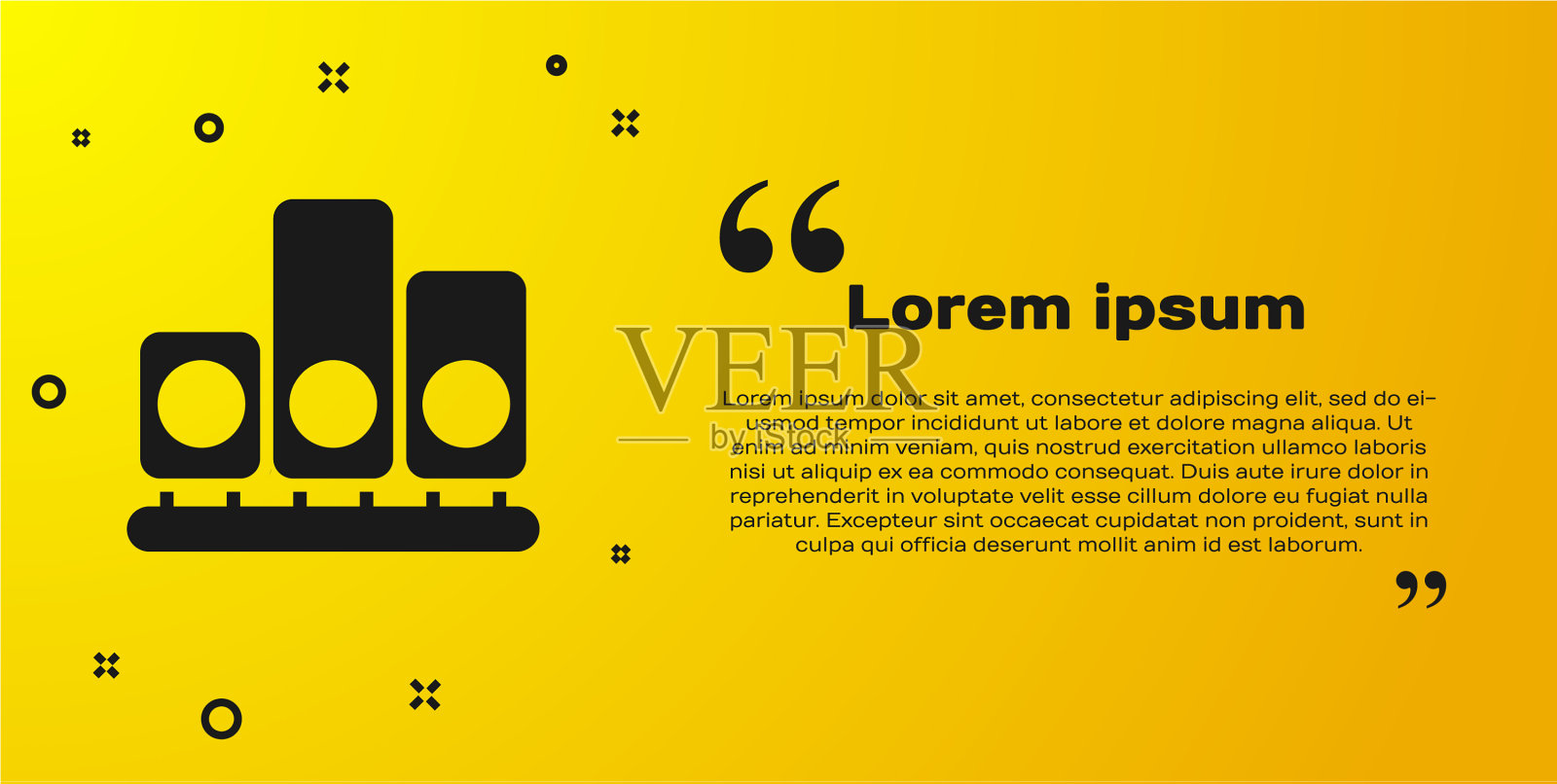 黑色排名星图标孤立在黄色上插画图片素材