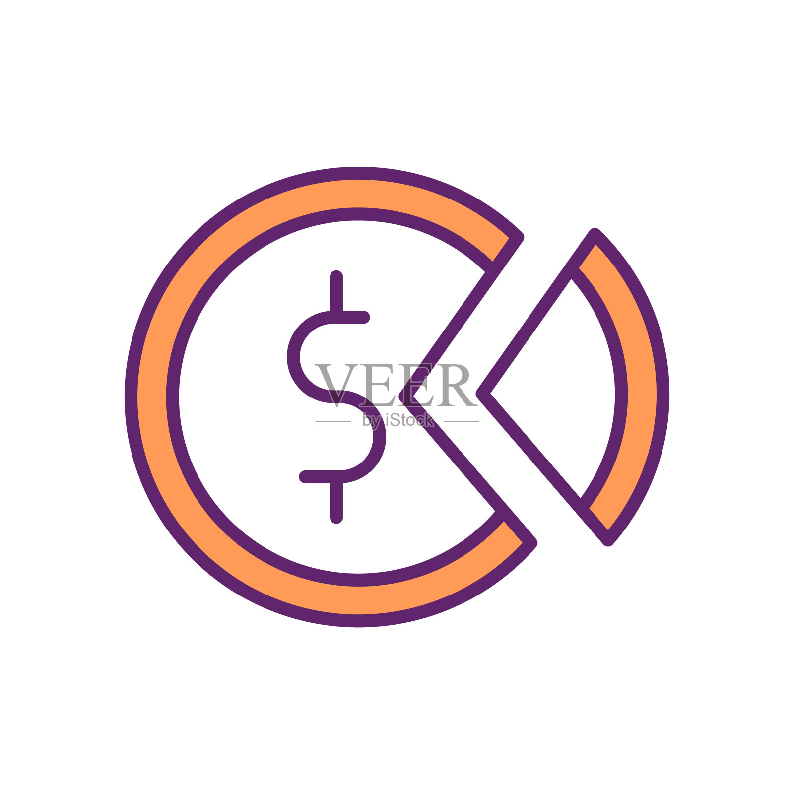 财富和收入分配RGB彩色图标图标素材