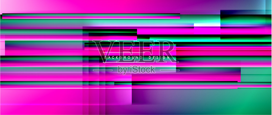 动态线条上的流体颜色梯度流行插画图片素材