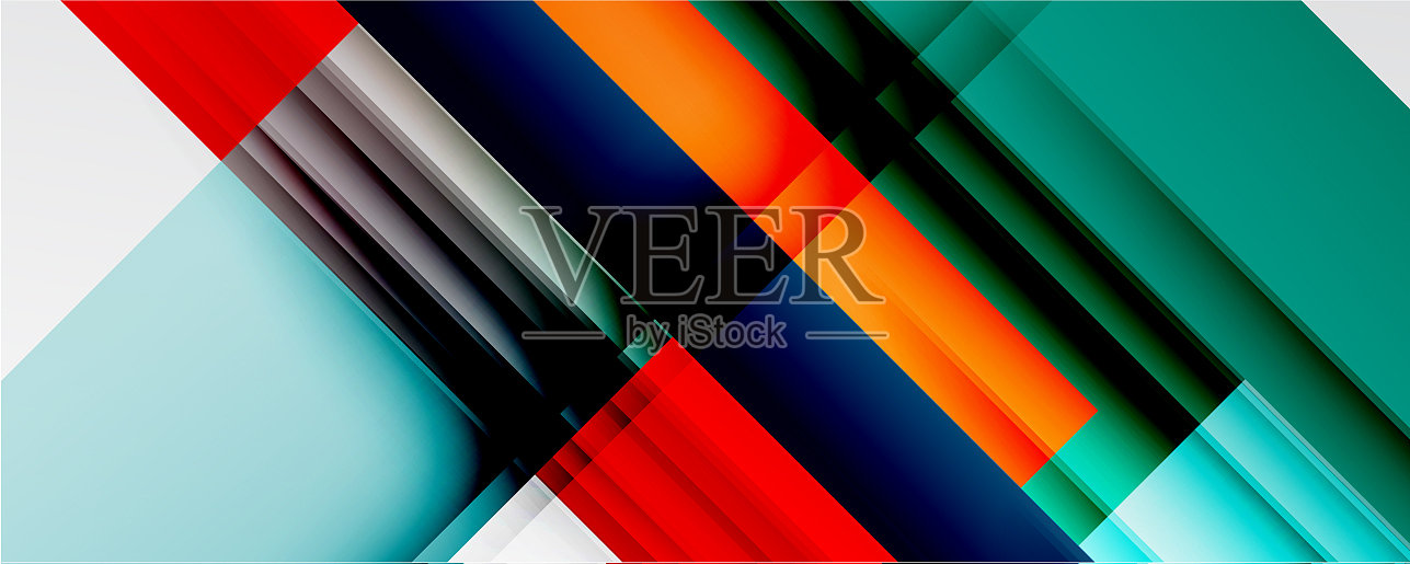 带有阴影线的几何抽象背景插画图片素材