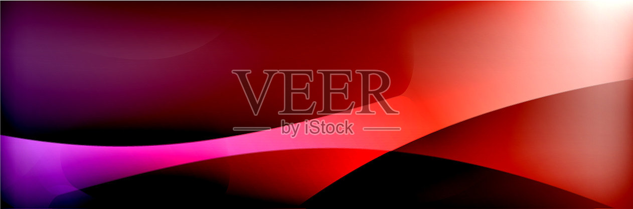 流体梯度霓虹彩色波抽象插画图片素材