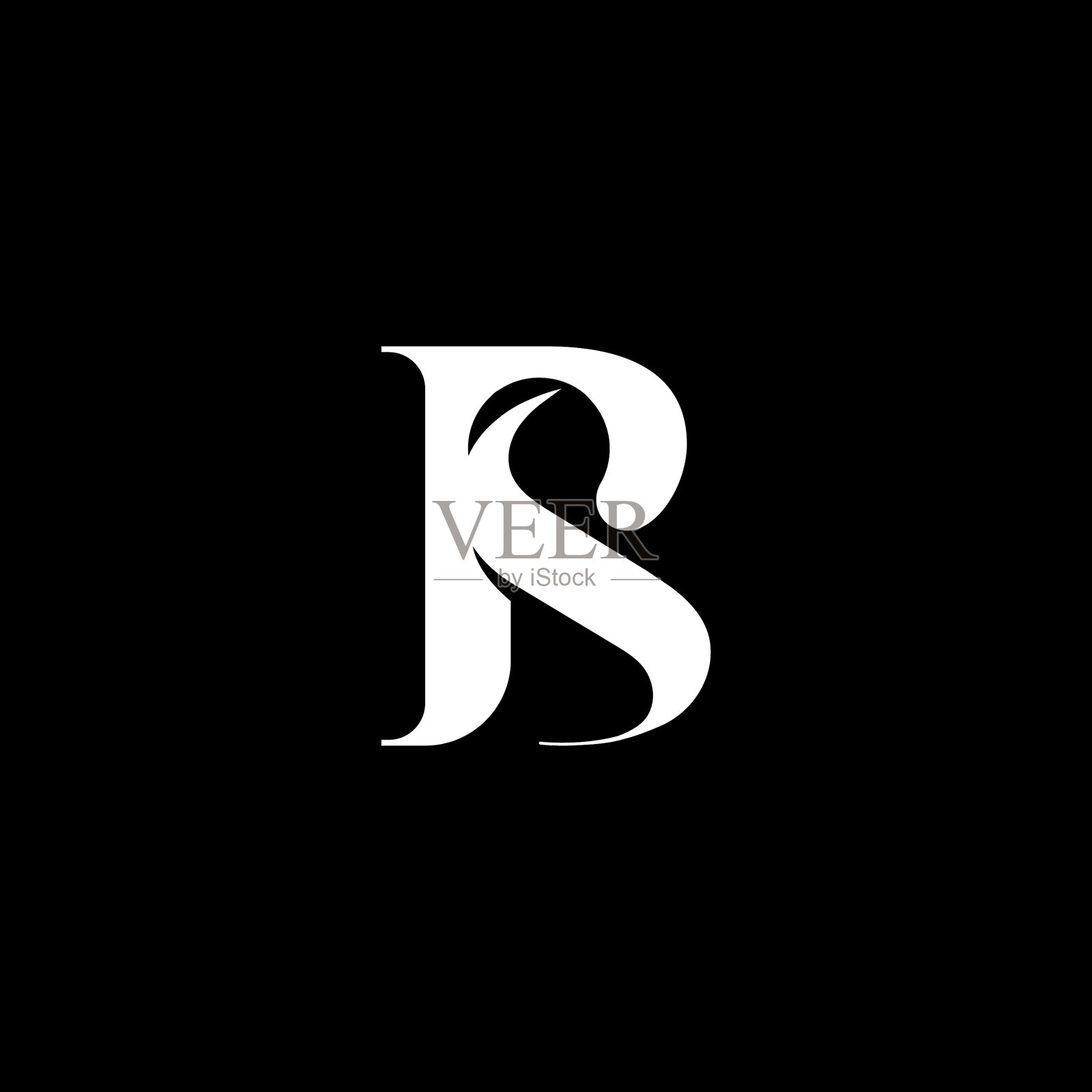 字母b s图标logo设计模板创意init插画图片素材