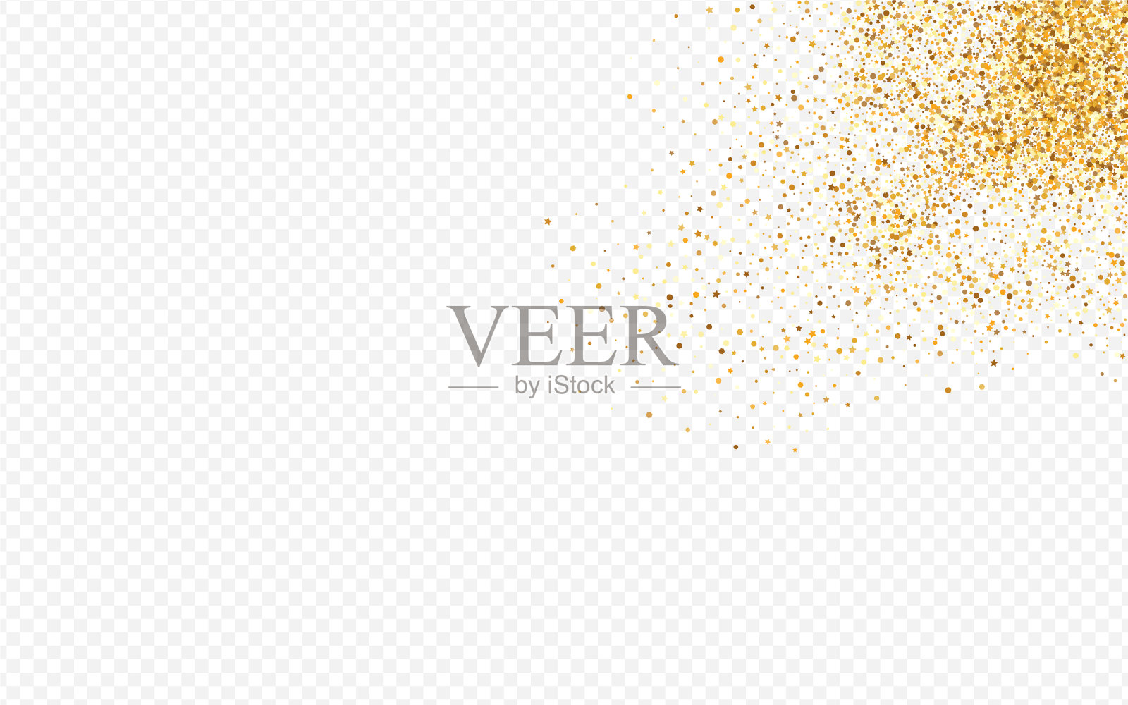 金色辉光效果透明背景插画图片素材