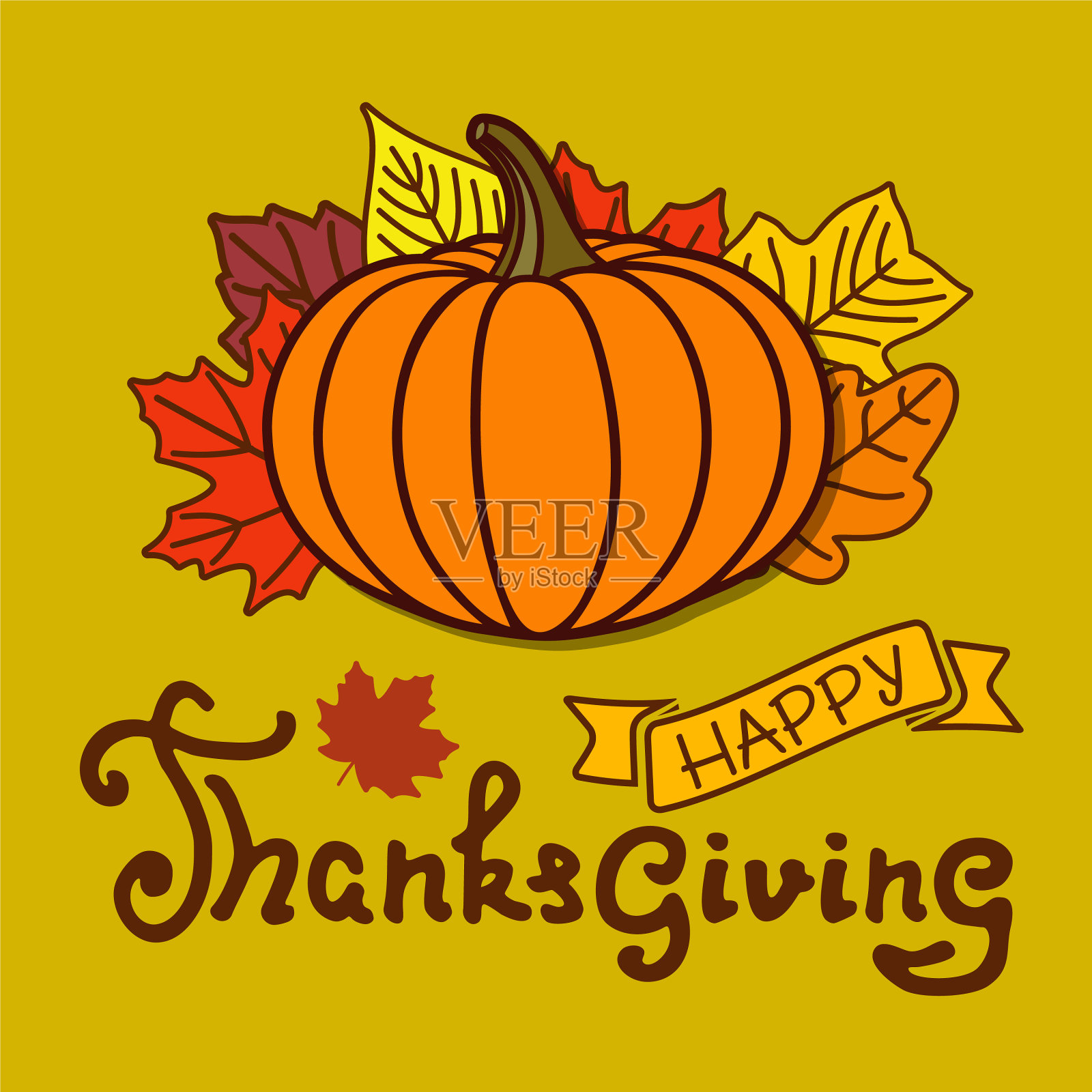 感恩节快乐海报模板设计模板素材