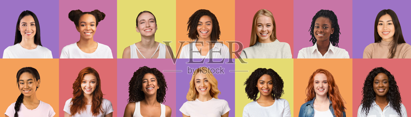 年轻快乐的女学生画像，富有创意的形象照片摄影图片