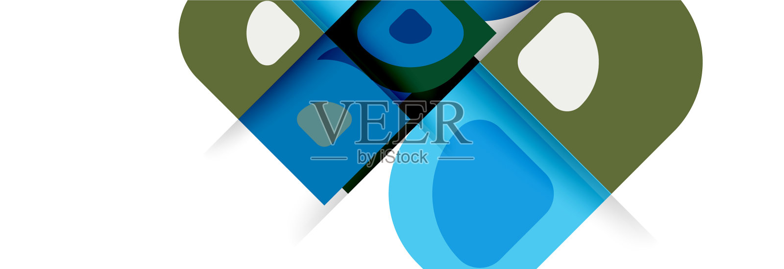 集现代几何抽象插画图片素材