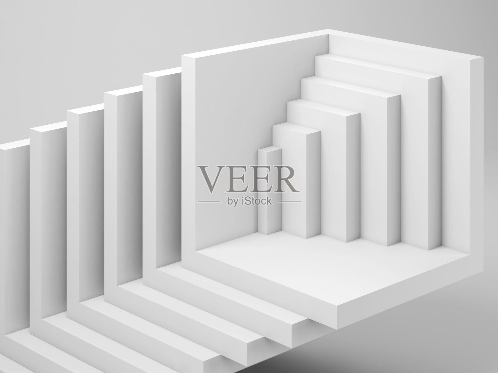 抽象的立方体形状，cgi背景图案。3 d照片摄影图片