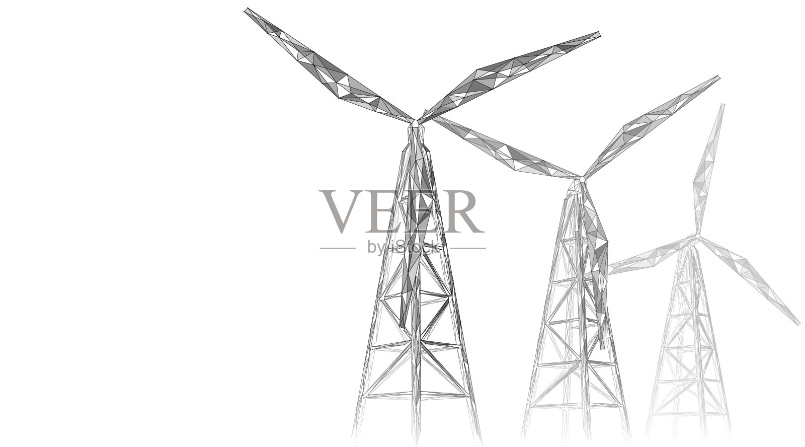 螺丝发电机。插画图片素材