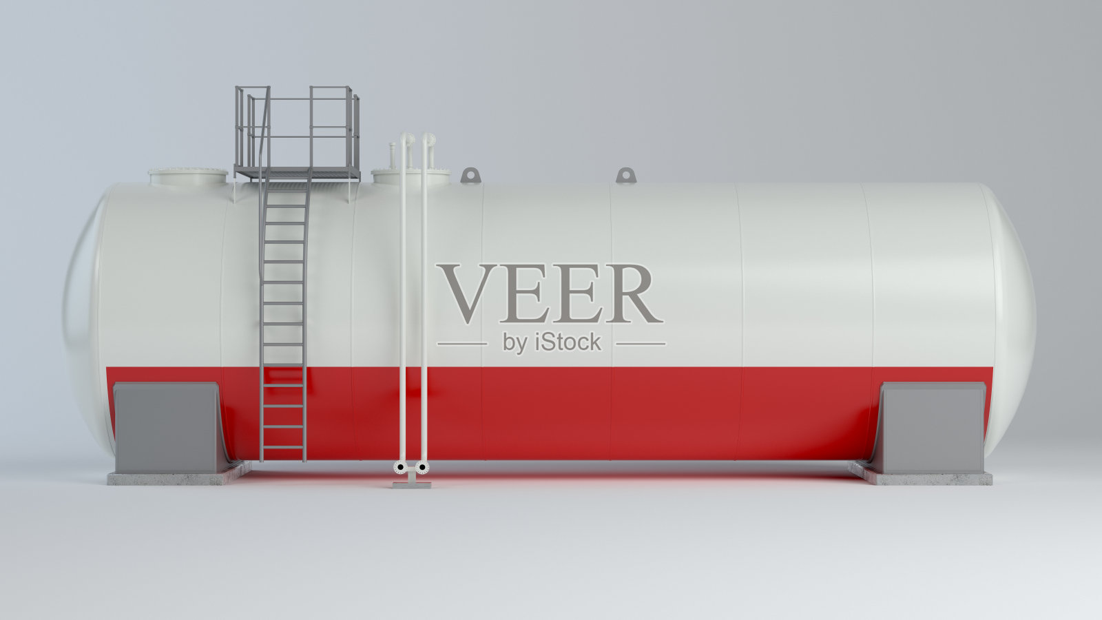 大型油罐。燃料存储系统。三维演示照片摄影图片