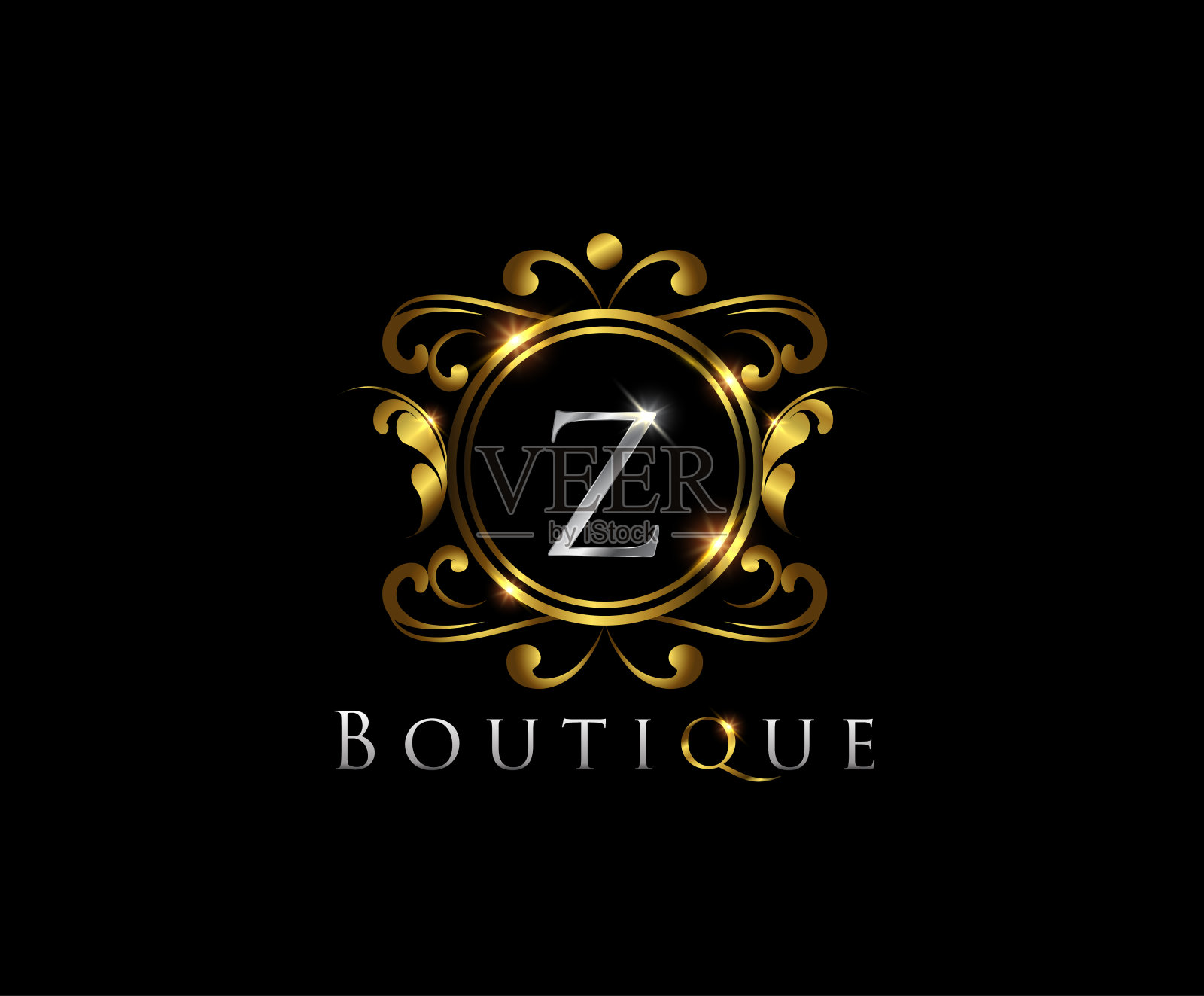 奢侈品精品Z字母标志设计。设计元素图片