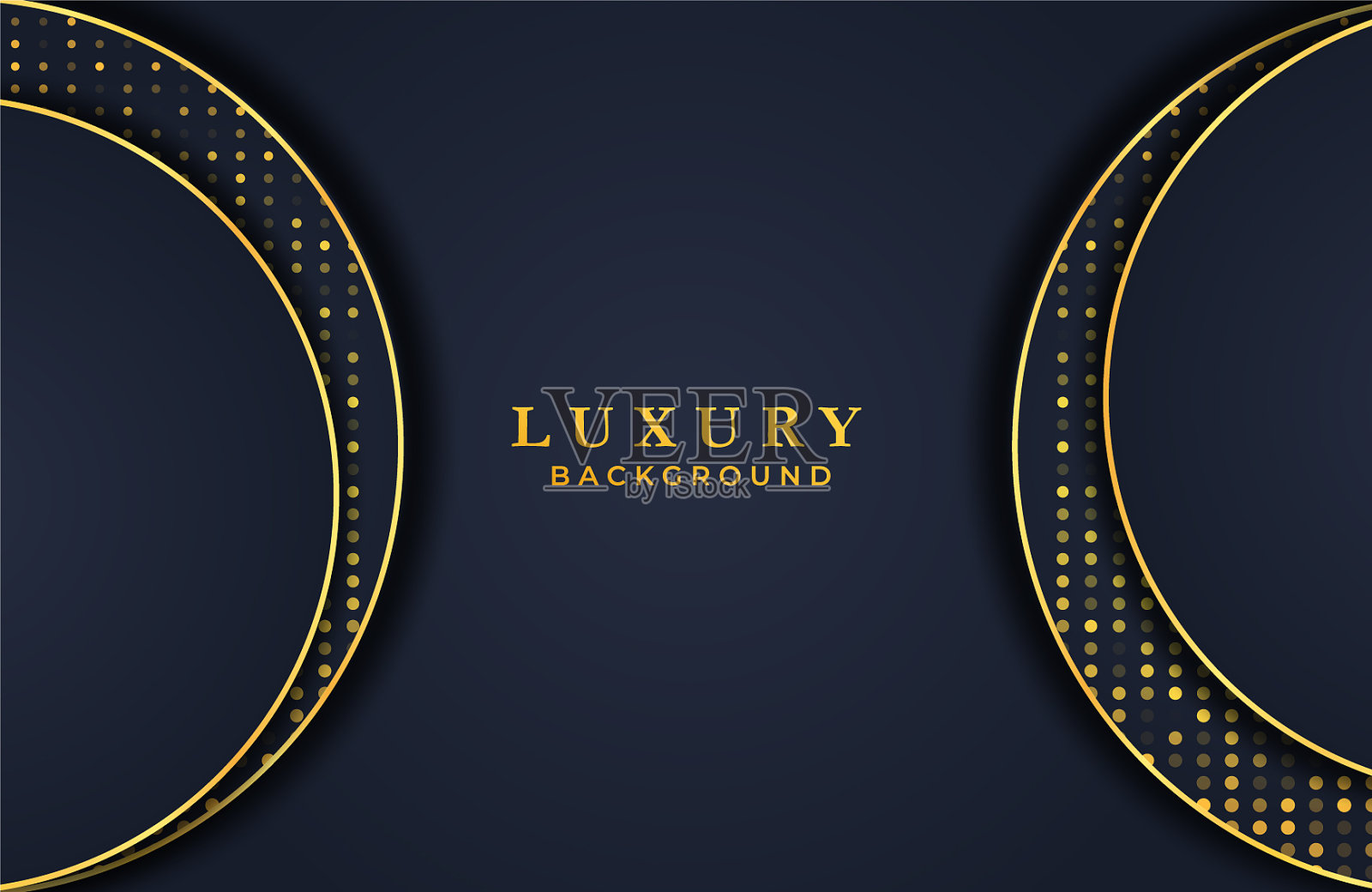 抽象的豪华背景与黄金点插画图片素材