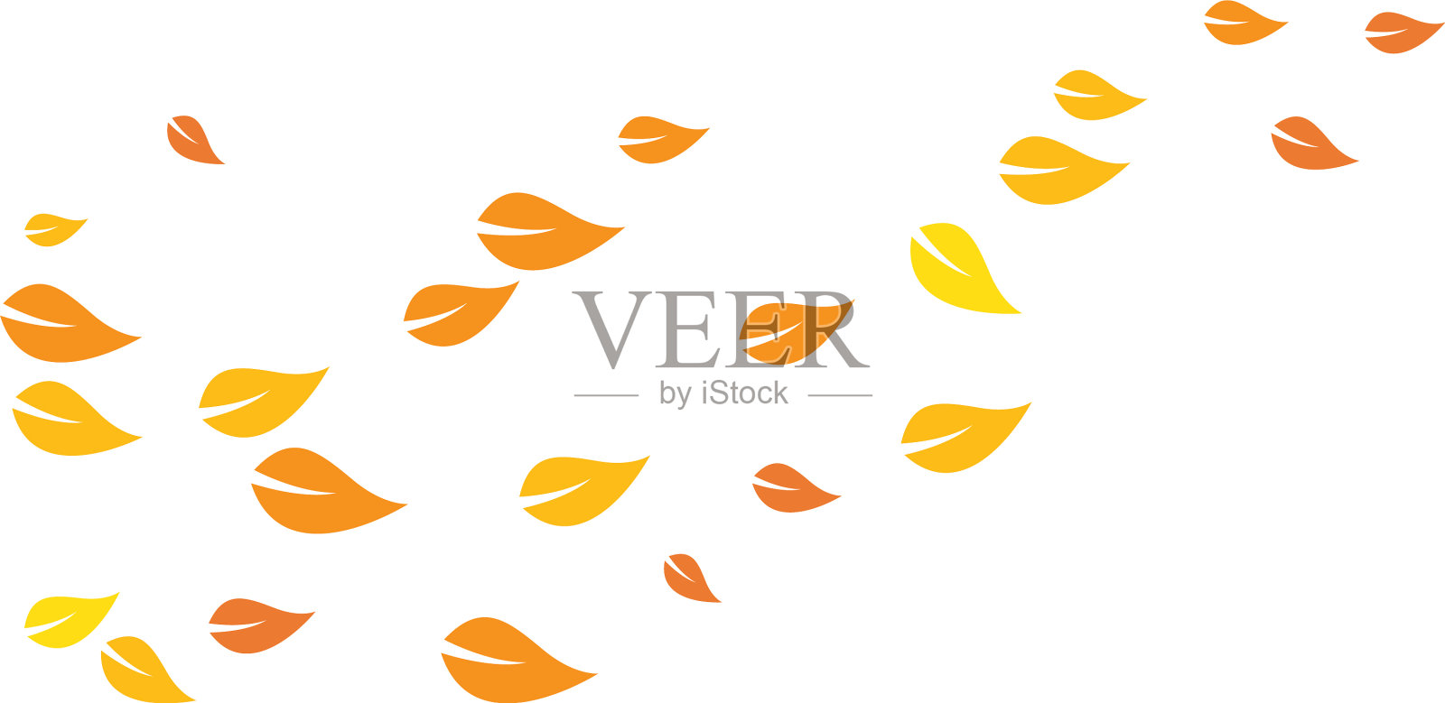 秋叶背景插画图片素材