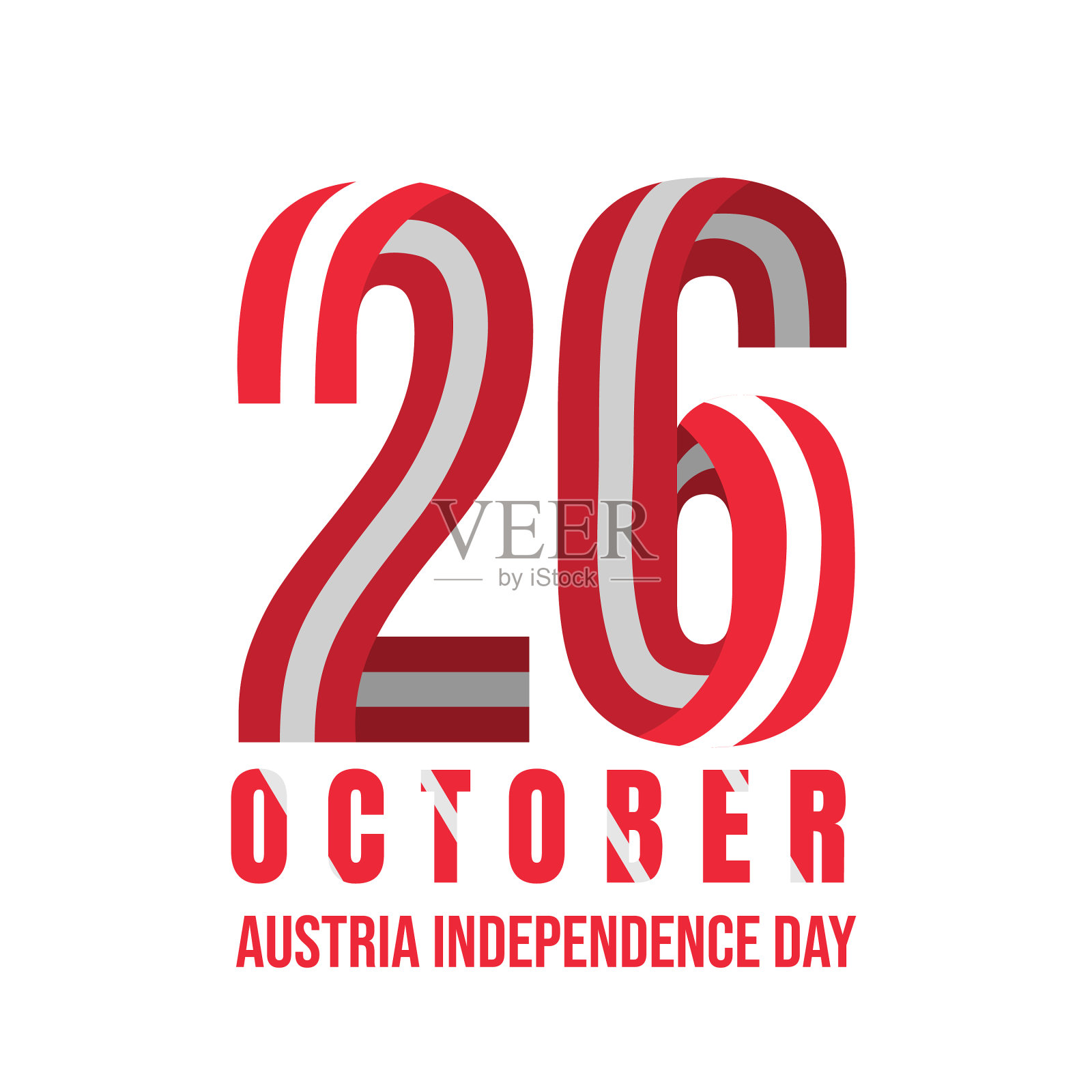 奥地利独立日插画图片素材