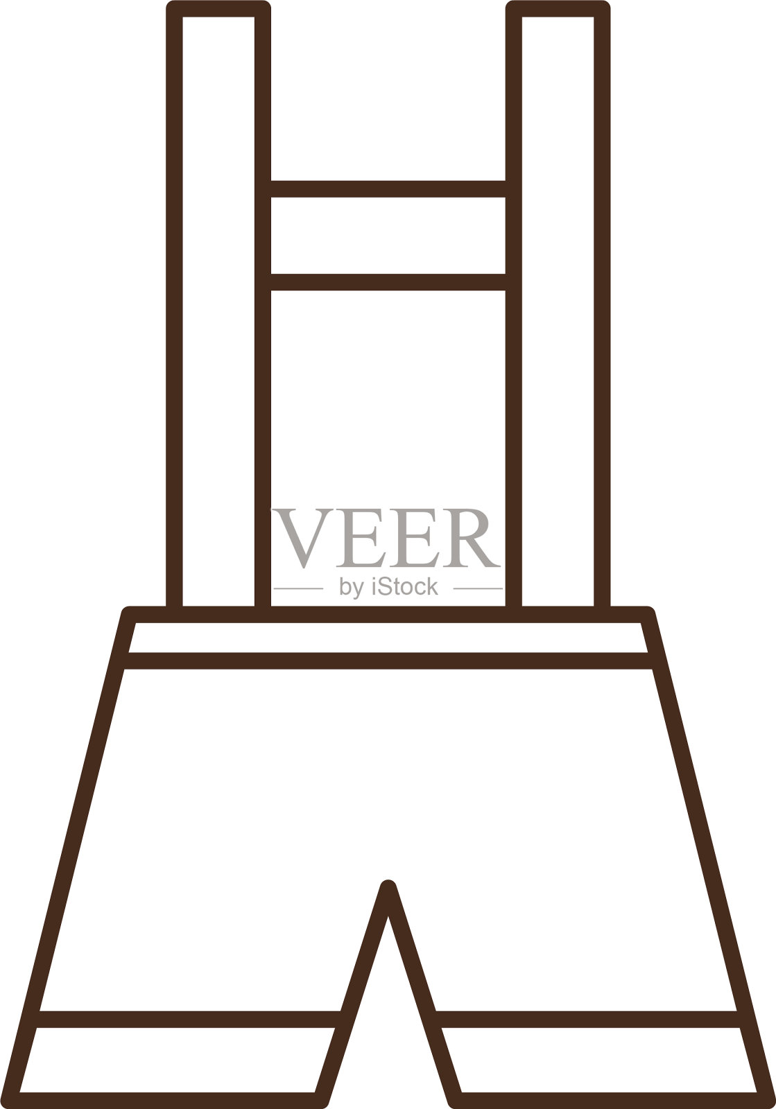 啤酒节男性西装线风格图标插画图片素材