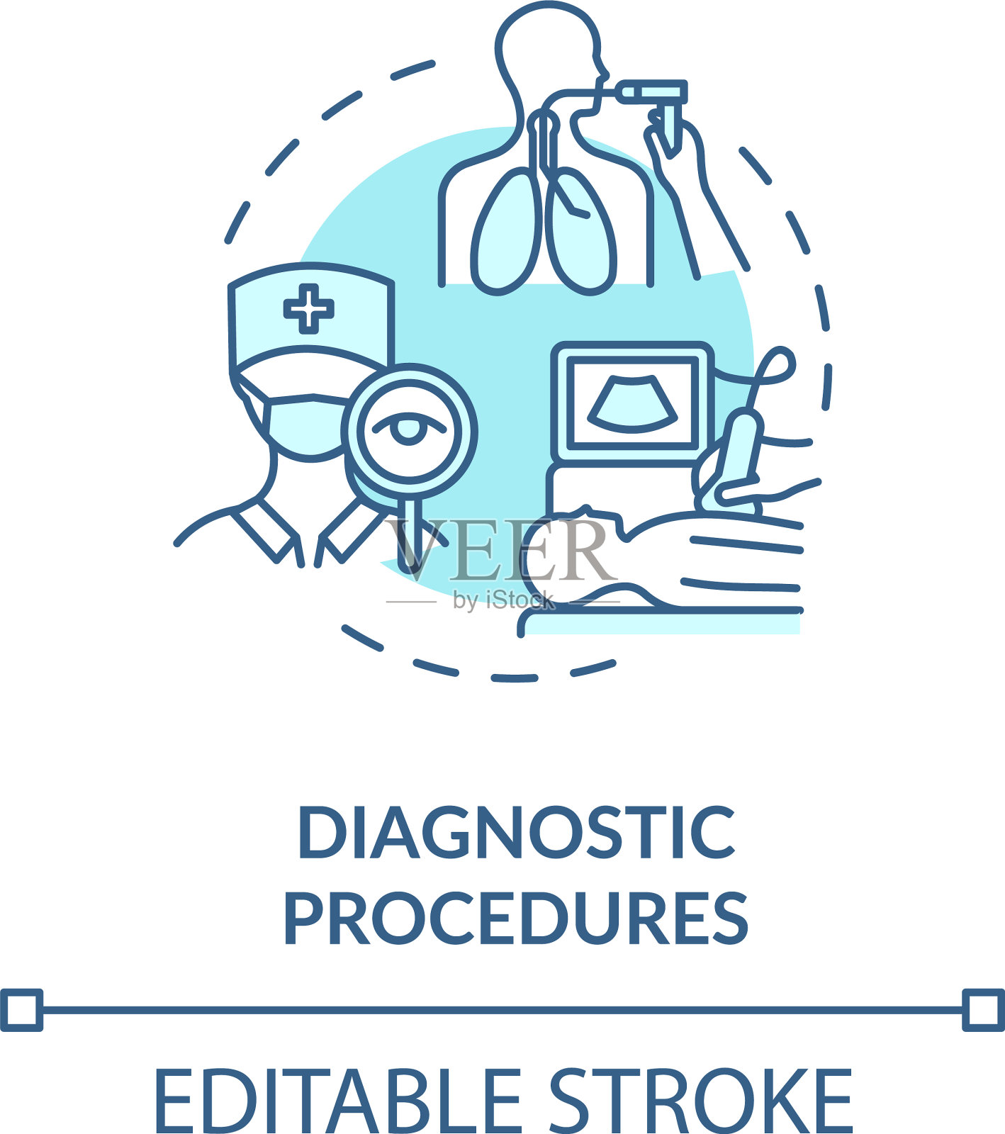 诊断程序概念图标插画图片素材