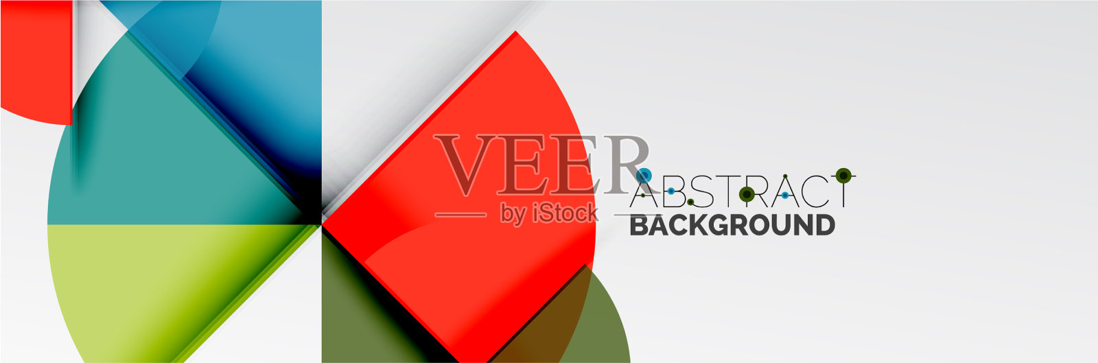 明亮的颜色圆圈抽象圆形的形状和插画图片素材