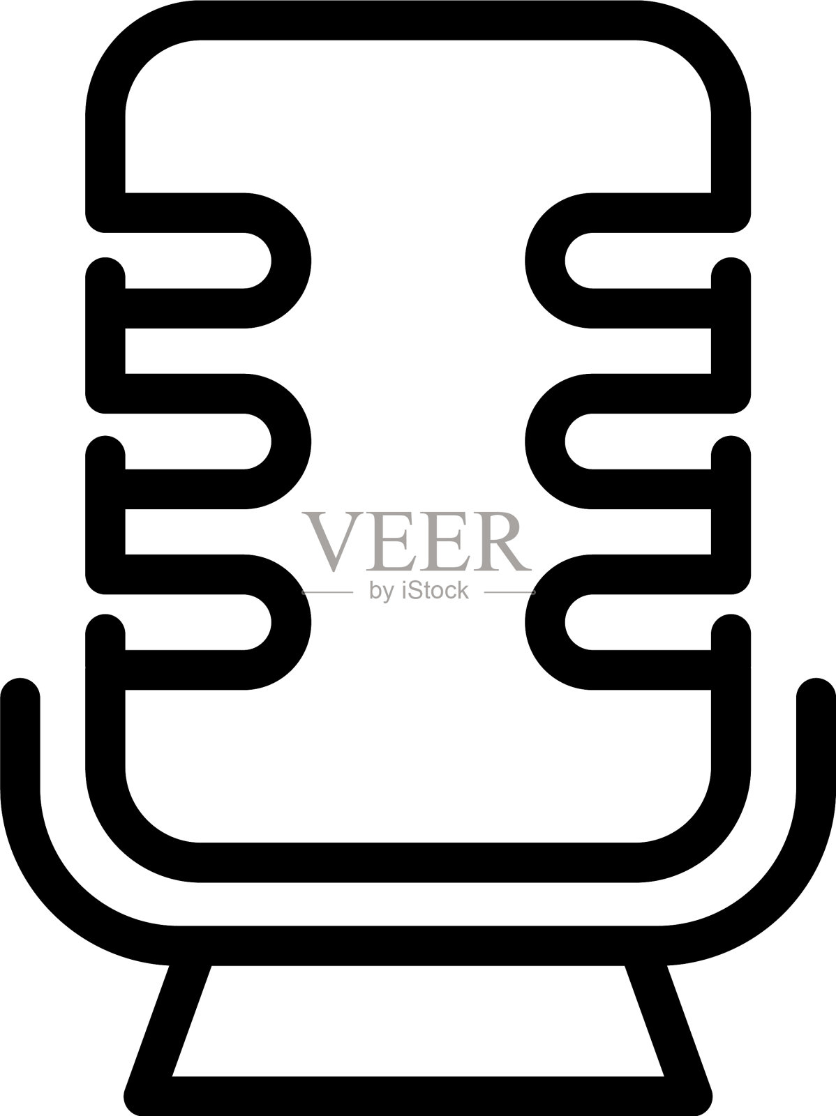 播客互联网图标大纲风格插画图片素材