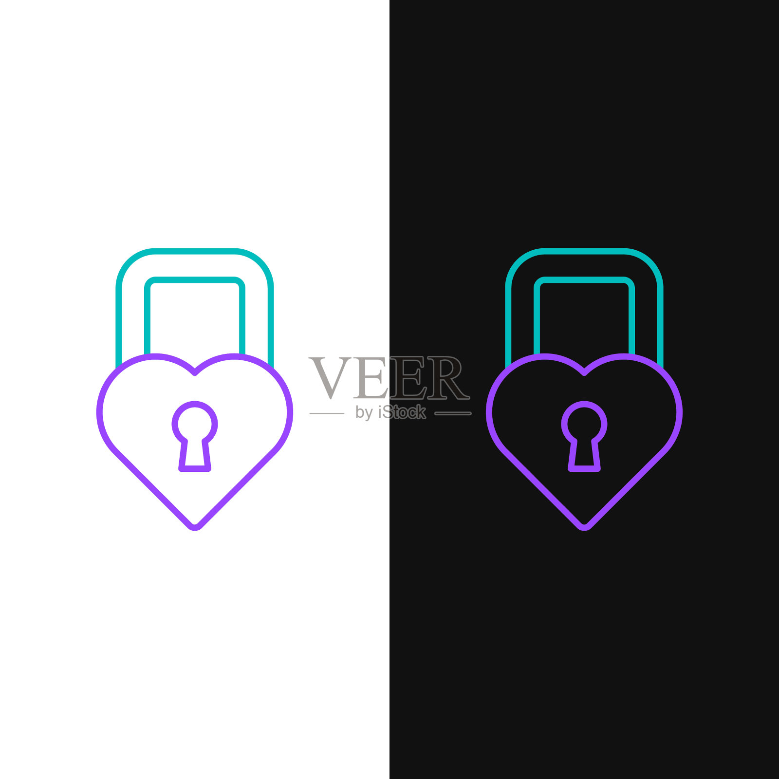 线城堡形似一颗心孤立的图标插画图片素材