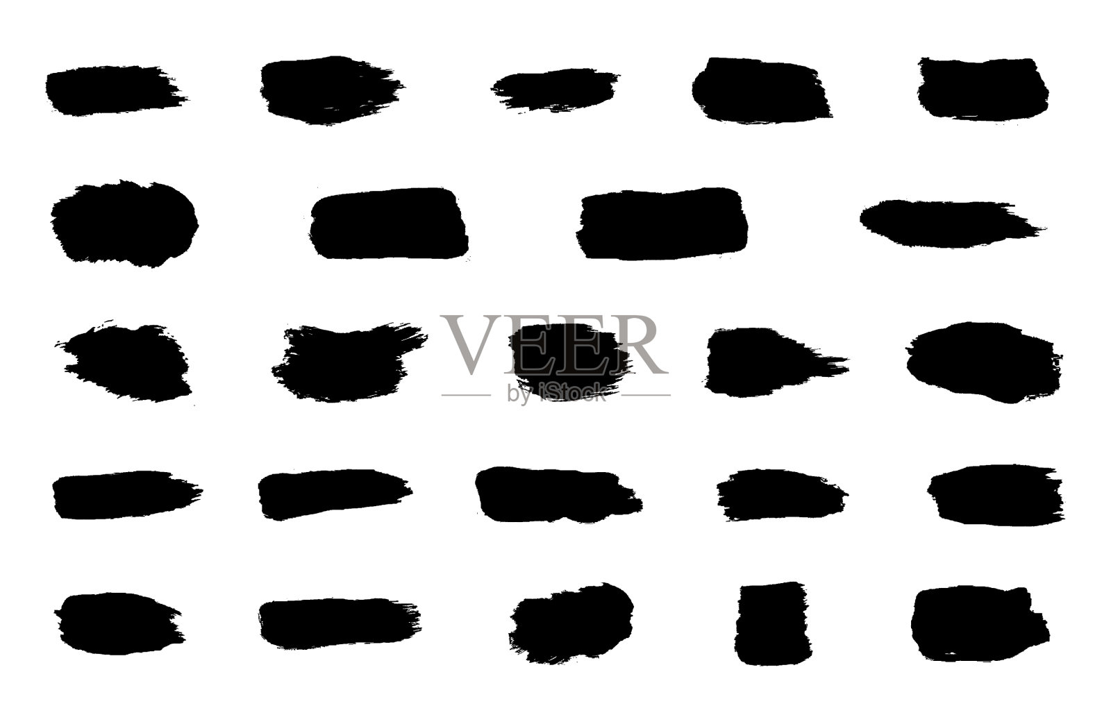 笔触涂片插画图片素材